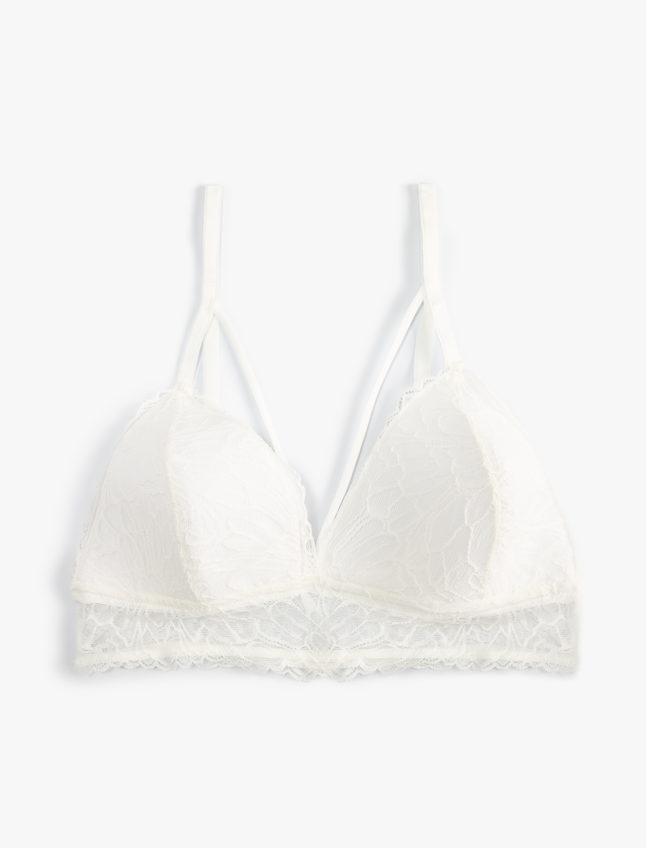   Dantelli Bralet Sütyen Dolgusuz Balensiz