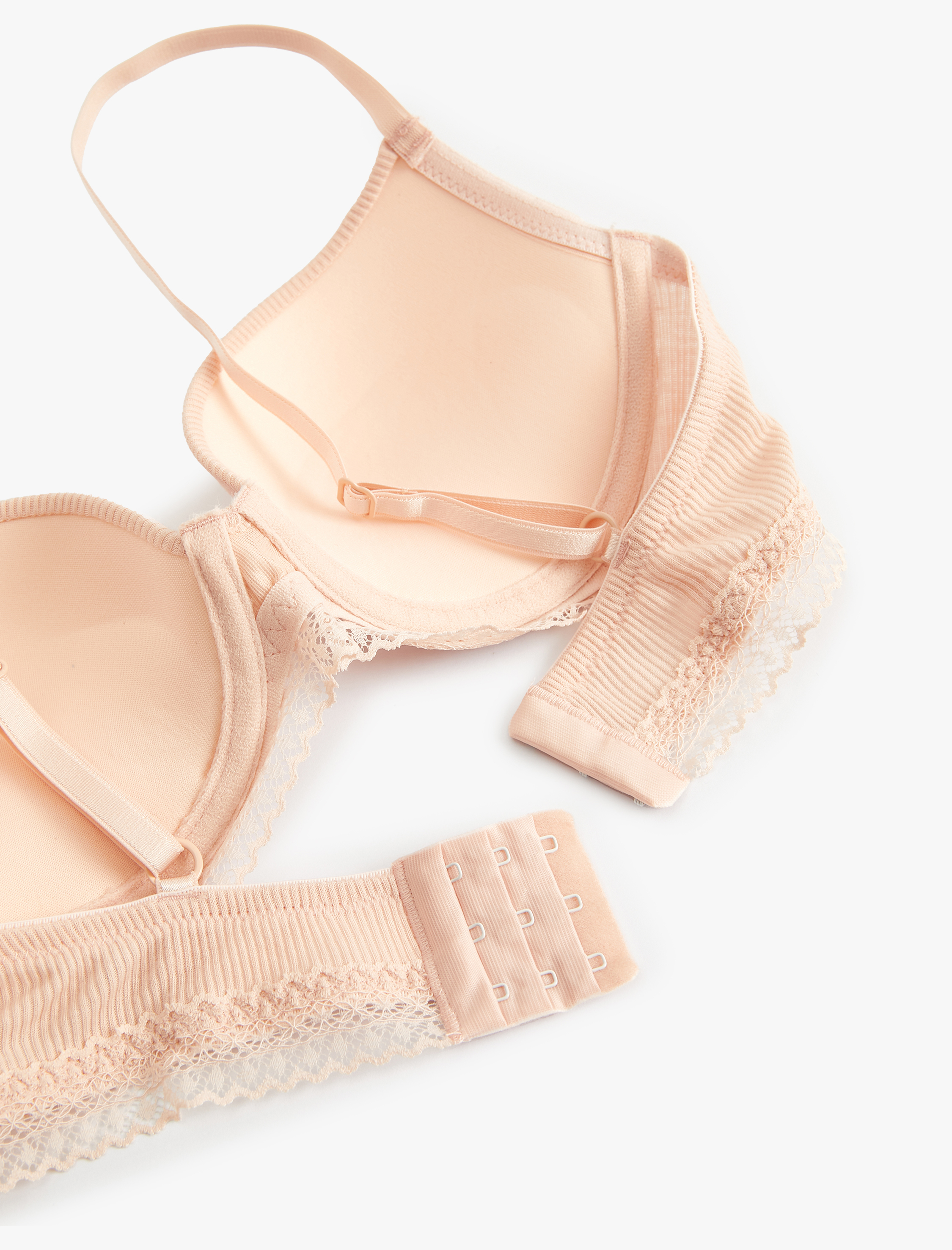   Push Up Sütyen Balenli Destekli Dolgulu Dantelli Fitilli