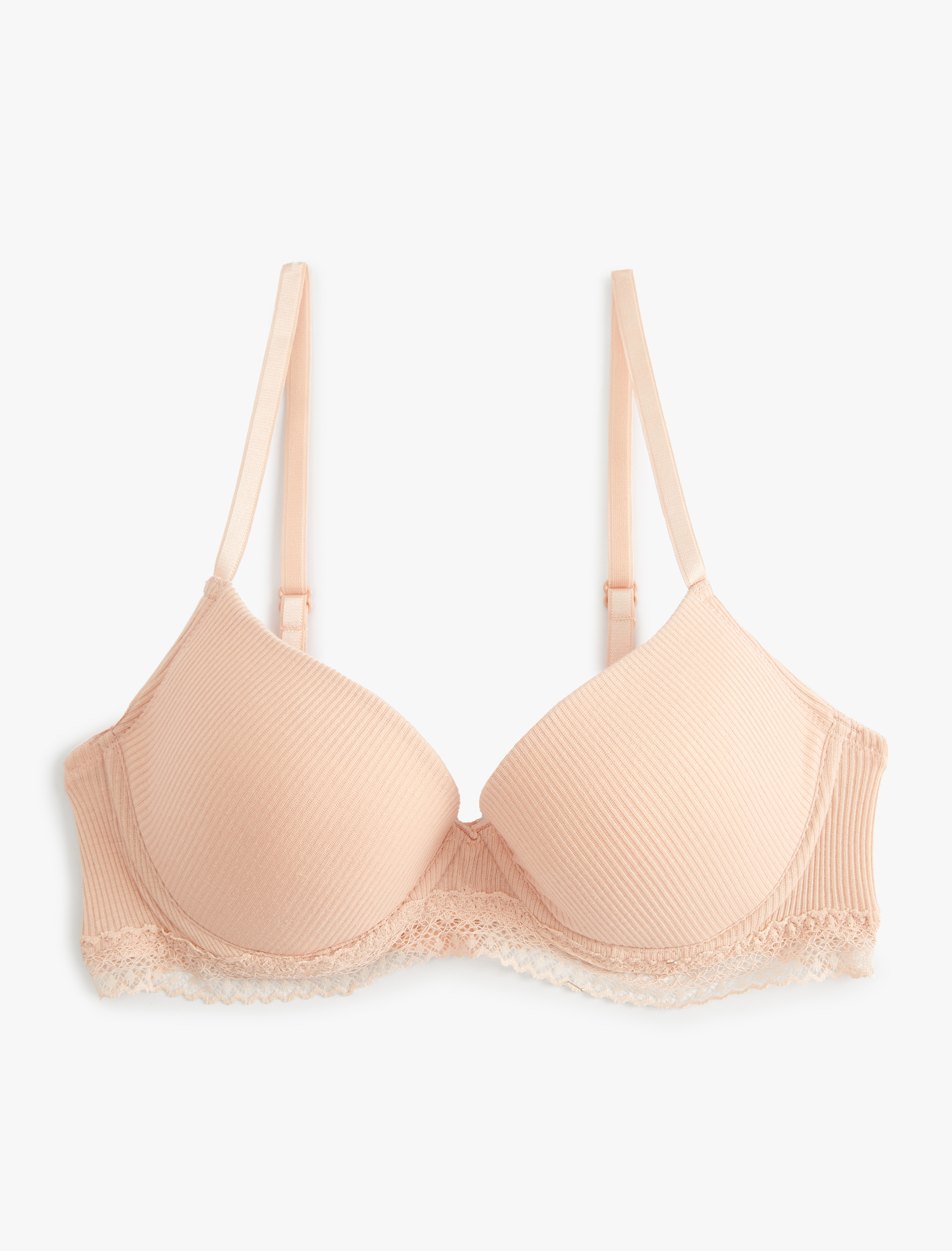   Push Up Sütyen Balenli Destekli Dolgulu Dantelli Fitilli