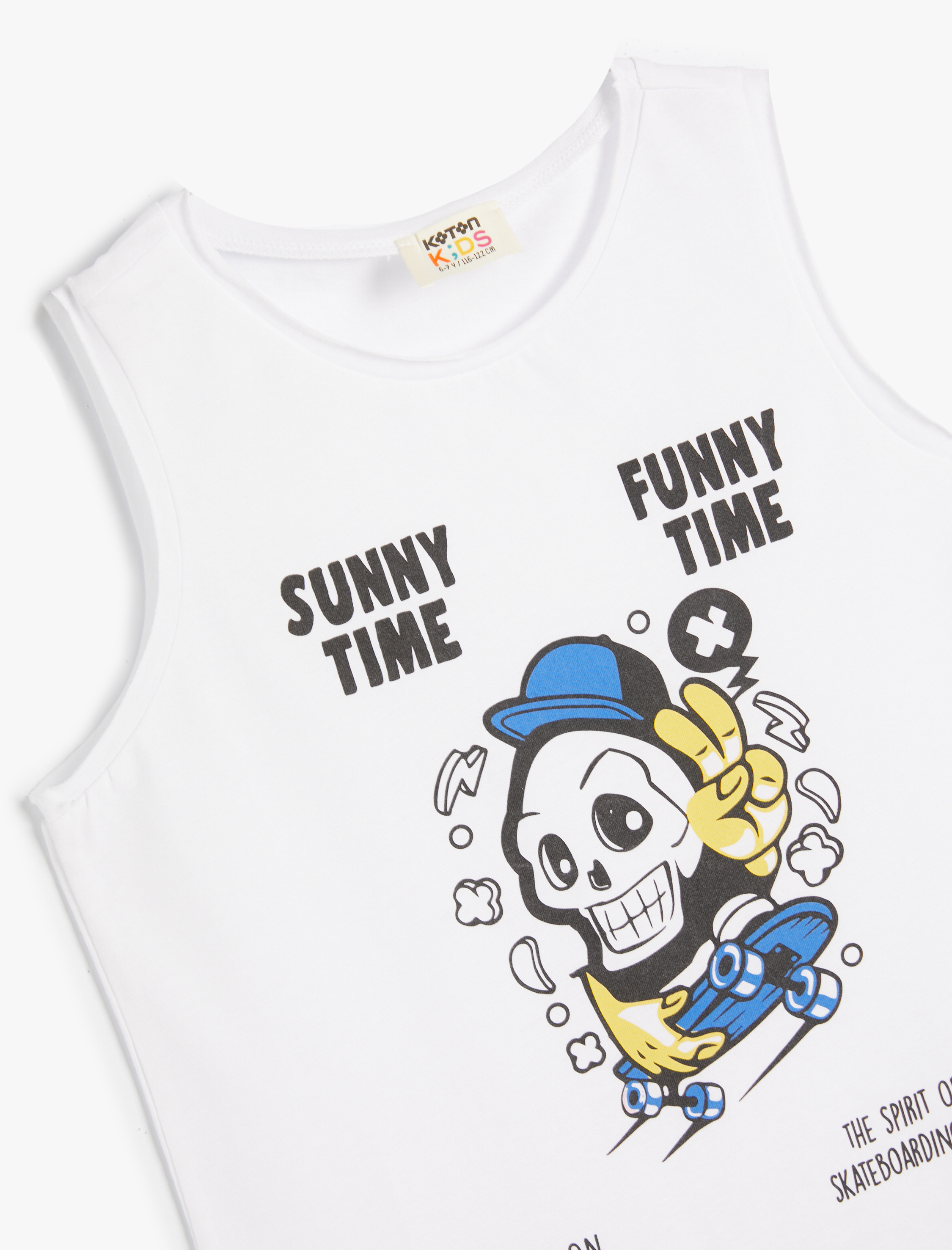  Erkek Çocuk Baskılı Atlet Bisiklet Yaka Kolsuz Pamuklu