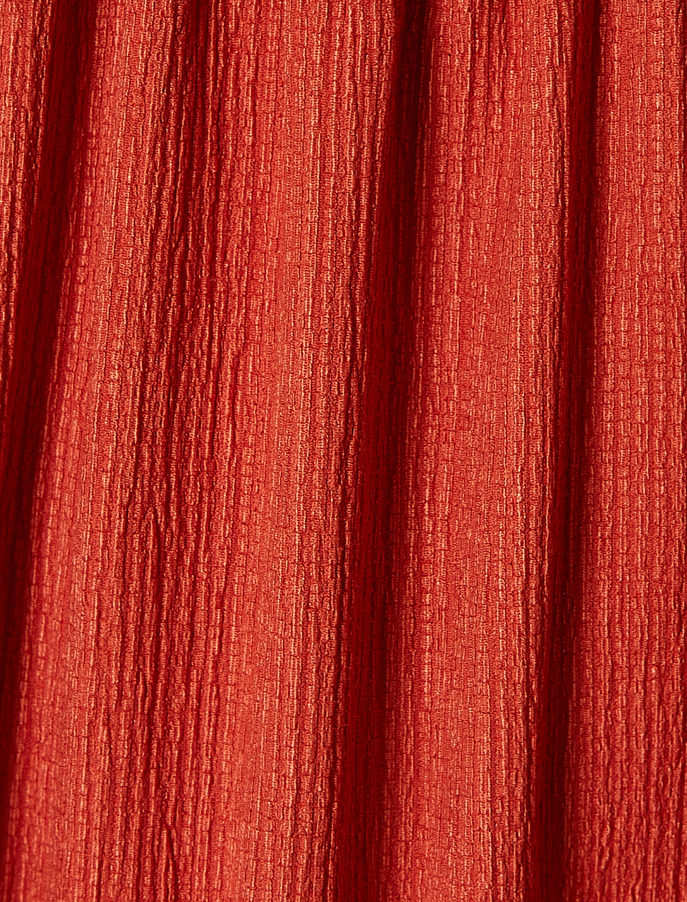   Midi Elbise Kolsuz U Yaka Katlı Rahat Kalıp Bürümcük