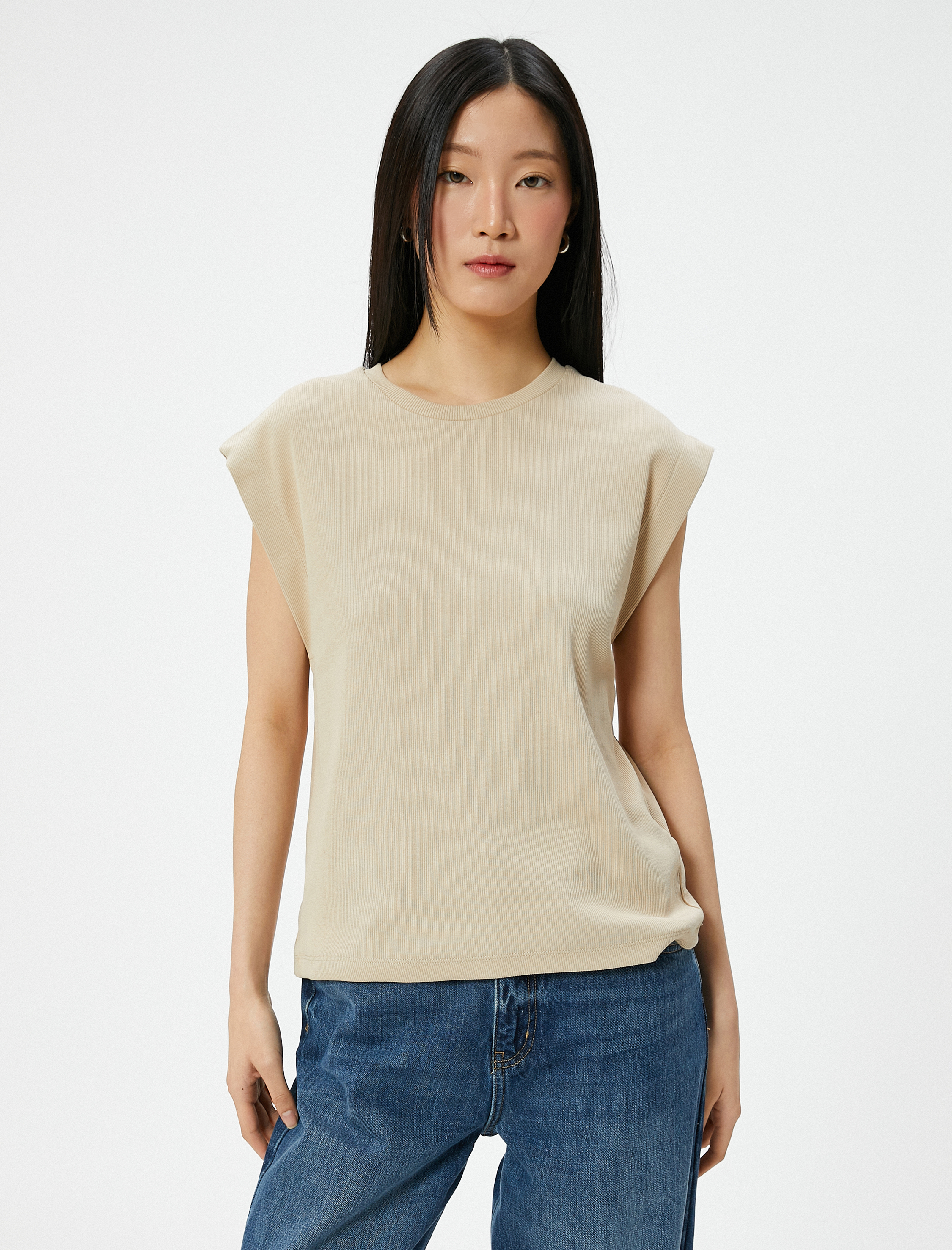   Bisiklet Yaka Tişört Slim Fit Kısa Kollu