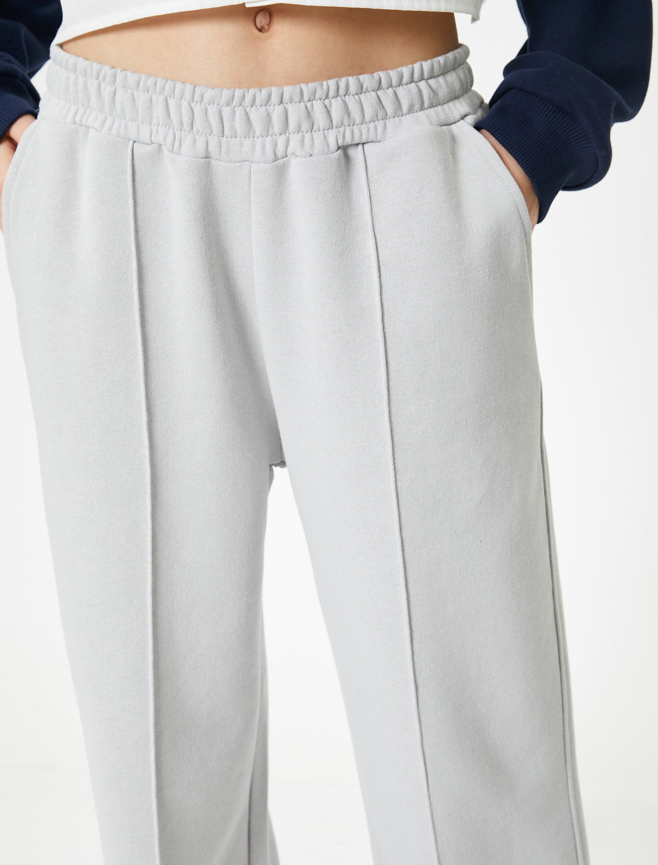   Geniş Paça Eşofman Nervürlü Rahat Kalıp