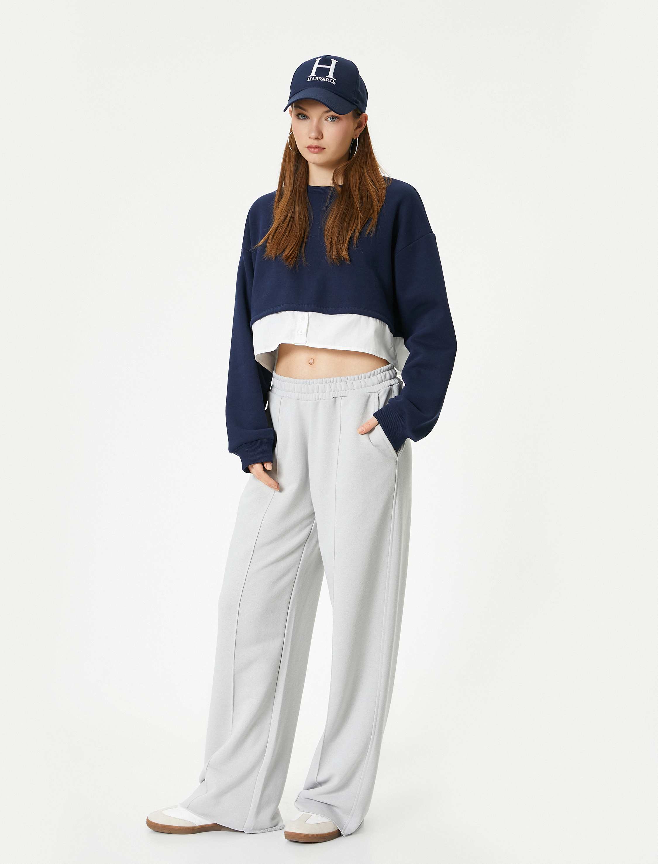   Geniş Paça Eşofman Nervürlü Rahat Kalıp