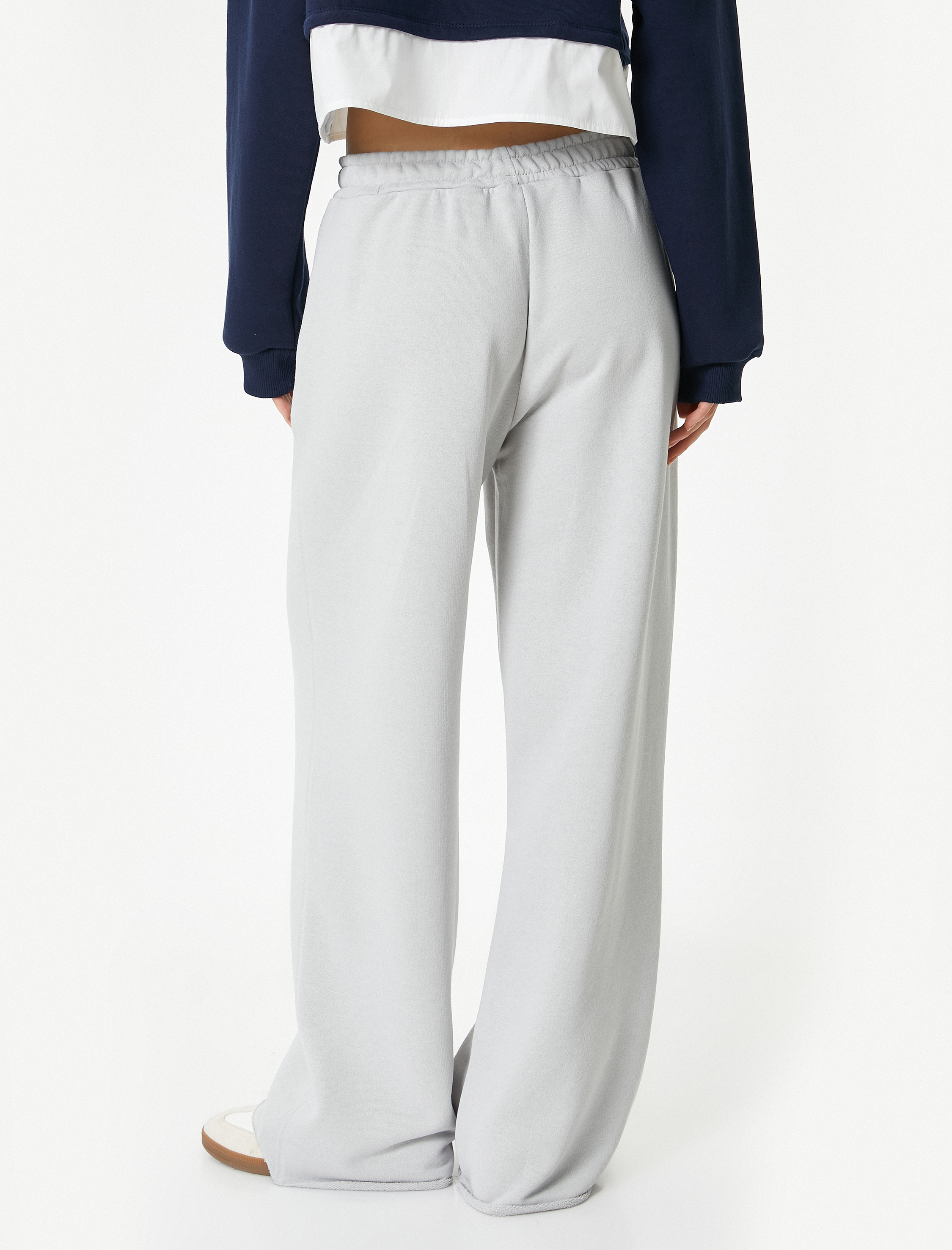   Geniş Paça Eşofman Nervürlü Rahat Kalıp