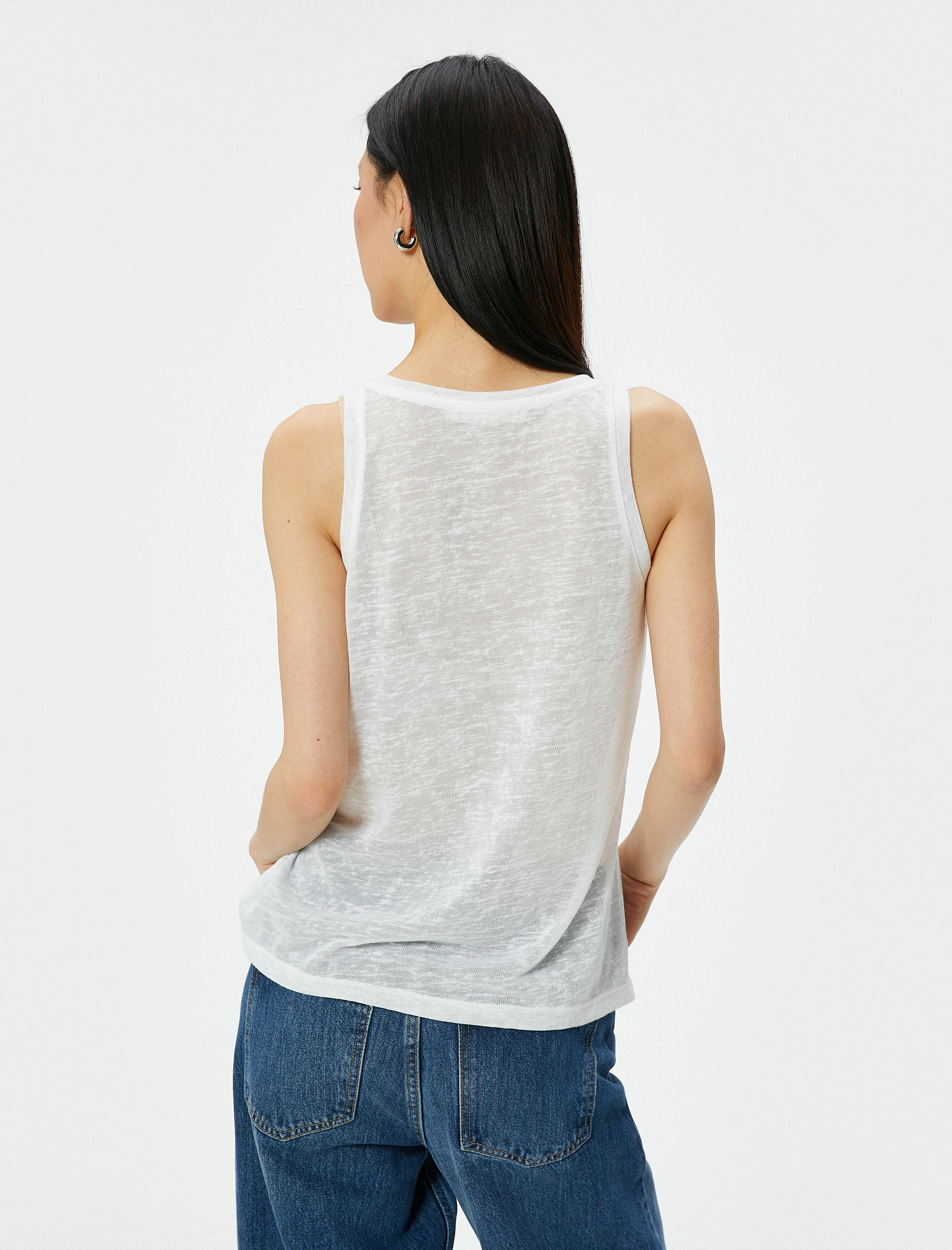   Askılı Atlet U Yaka Standart Kesim