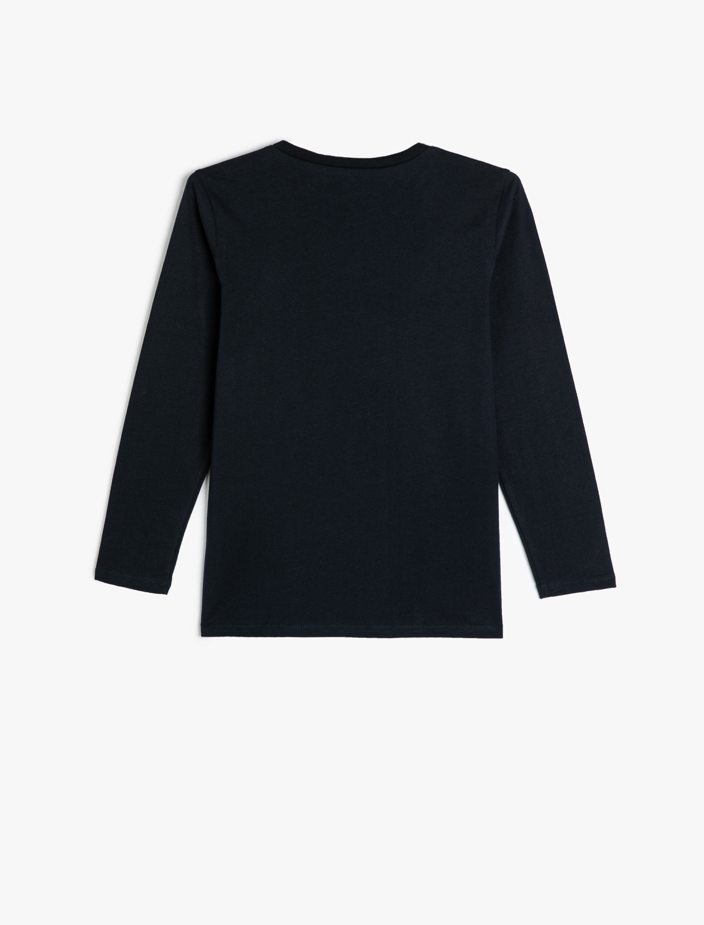  Erkek Çocuk Tişört Uzay Temalı Uzun Kollu Bisiklet Yaka Pamuklu