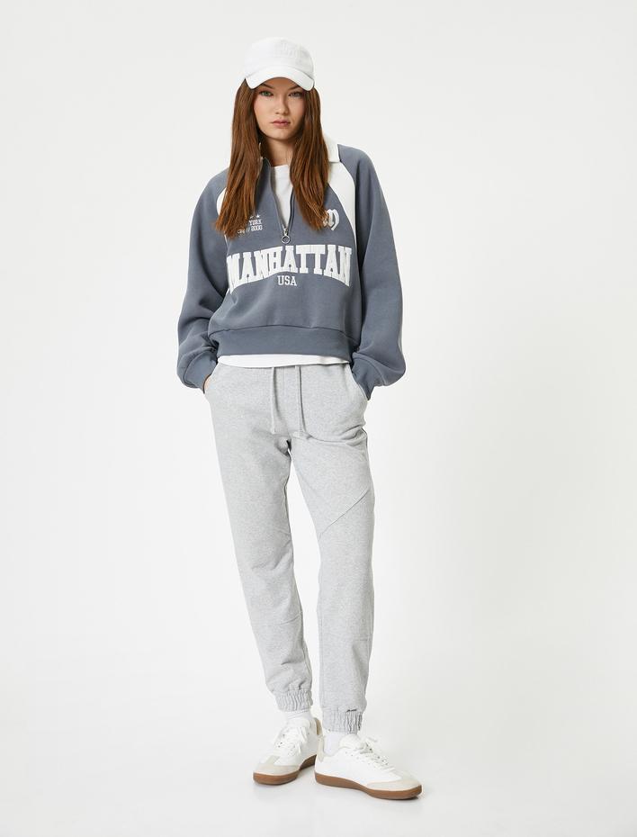  Jogger Eşofman Altı Beli Bağlamalı Cepli Rahat Kalıp