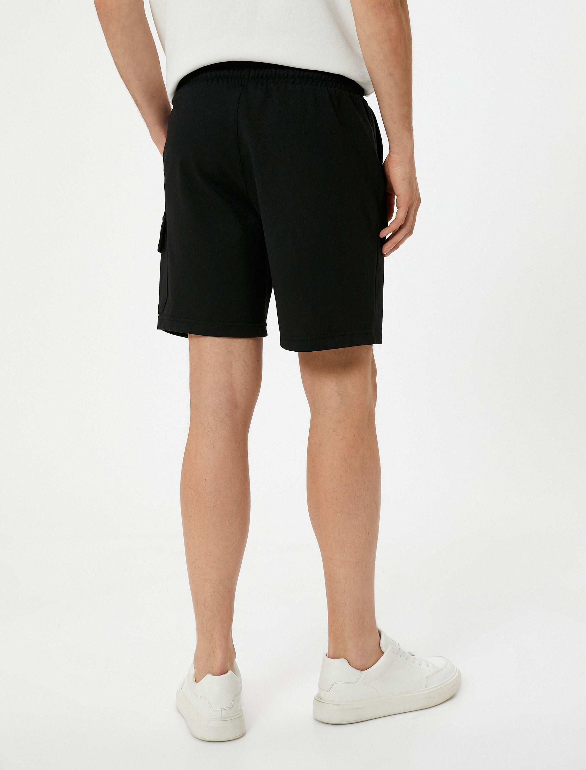   Kargo Cepli Bermuda Şort Beli Bağcıklı