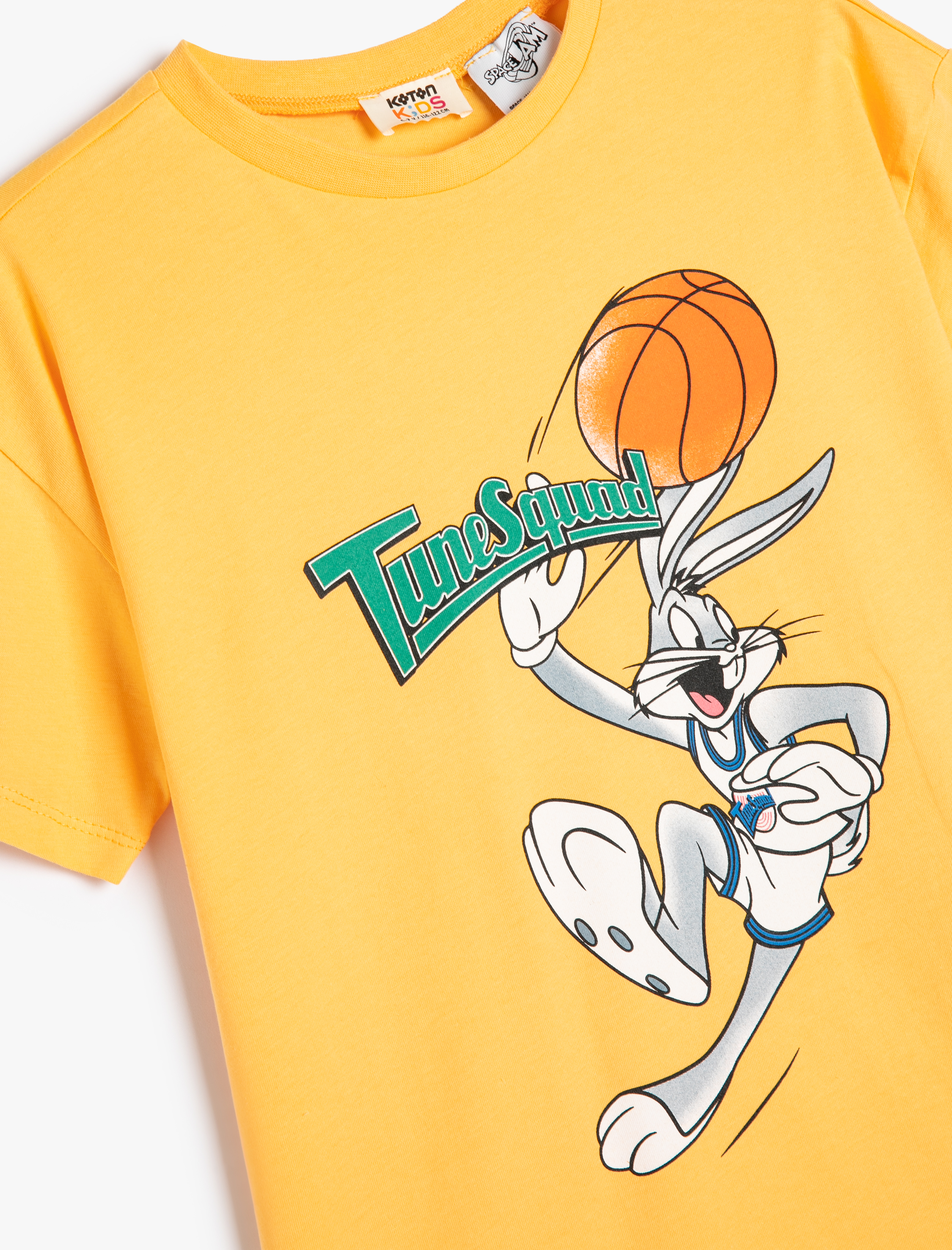  Erkek Çocuk Bugs Bunny Tişört Lisanslı Kısa Kollu Bisiklet Yaka Pamuklu