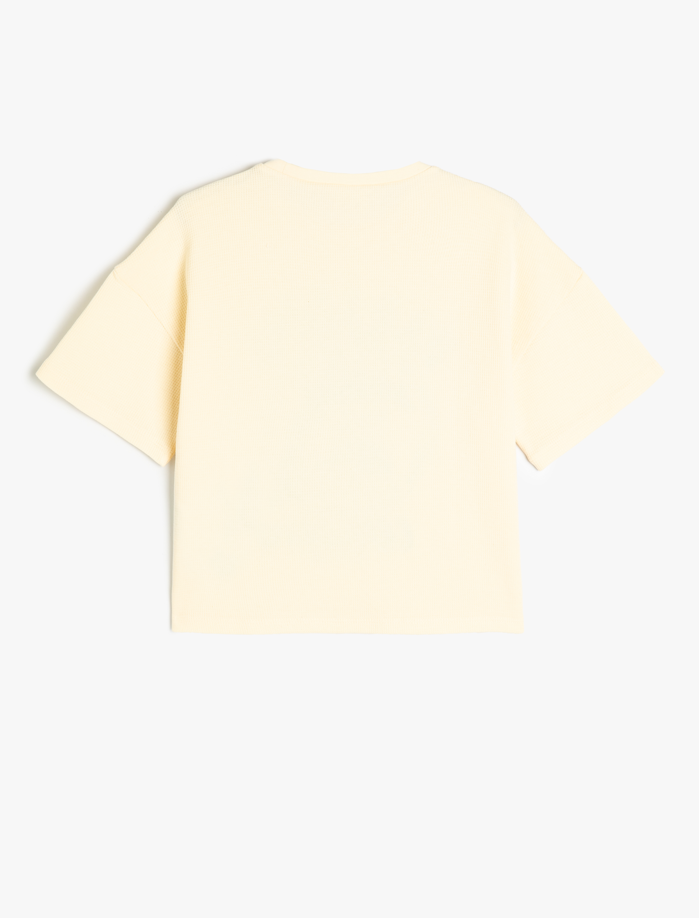  Kız Çocuk Tişört Yunus Baskılı Kısa Kollu Bisiklet Yaka Pamuklu