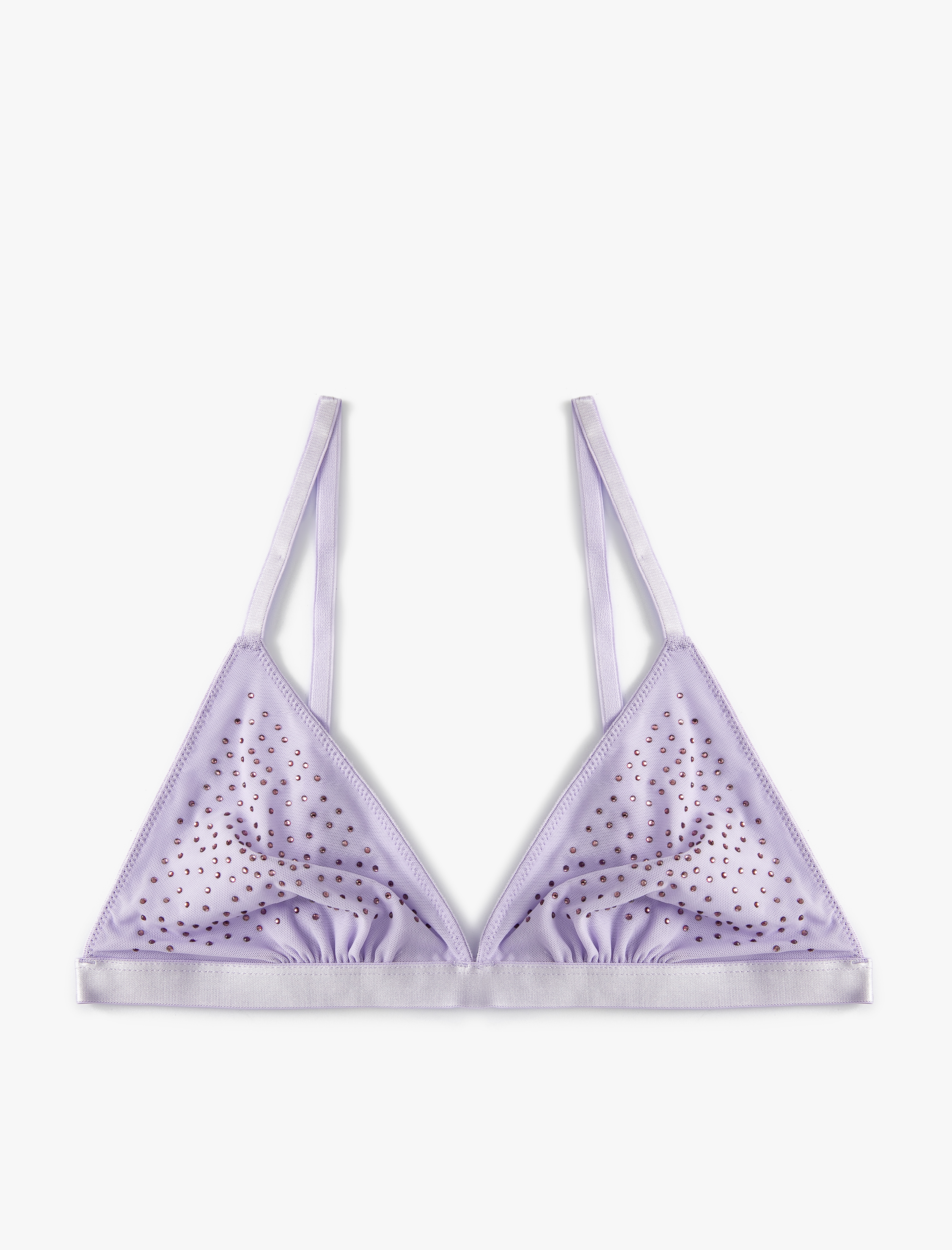 Balensiz Dolgusuz Sütyen Parlak Taşlı