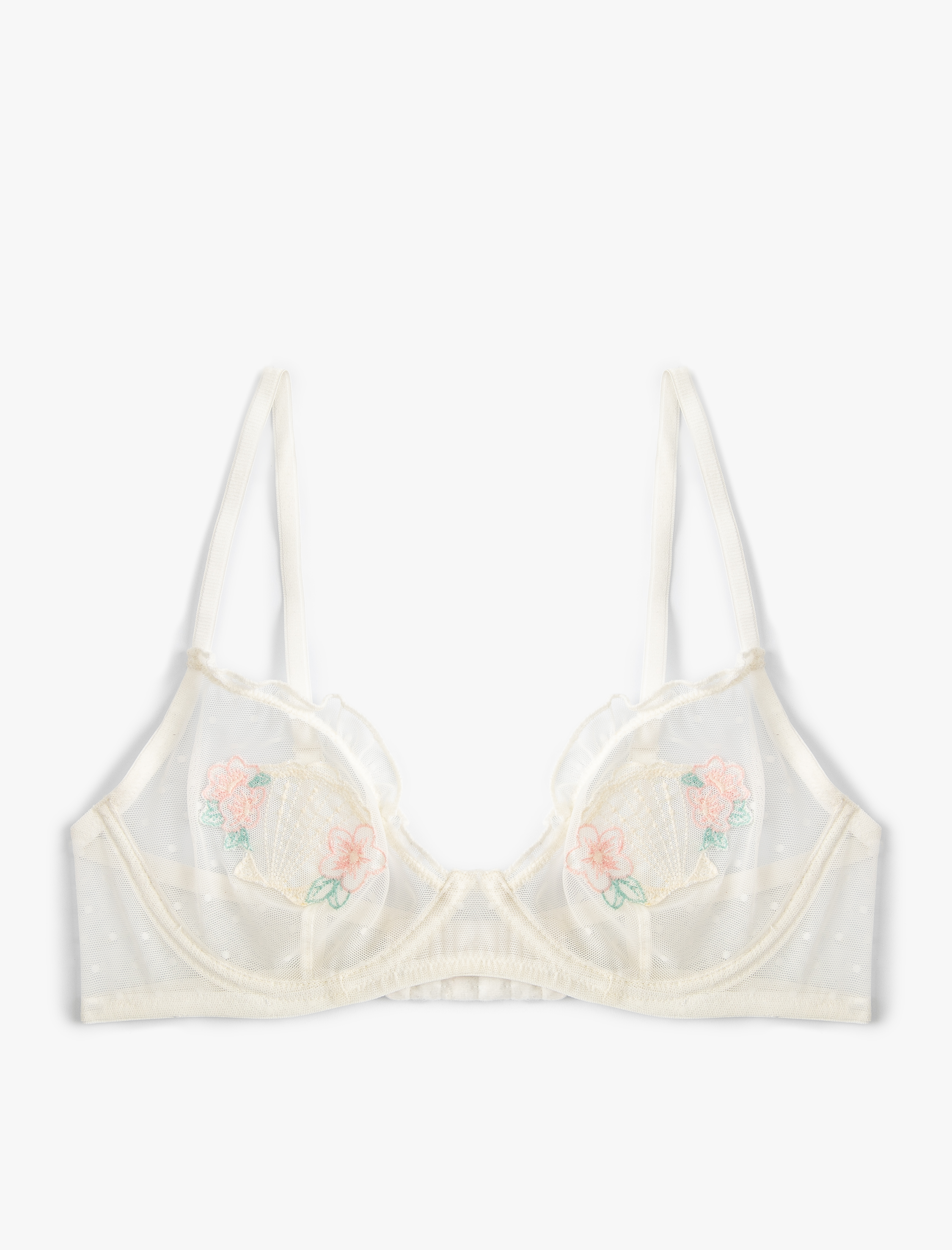   Balenli Sütyen Dolgusuz Fırfırlı Deniz Kabuğu Detaylı