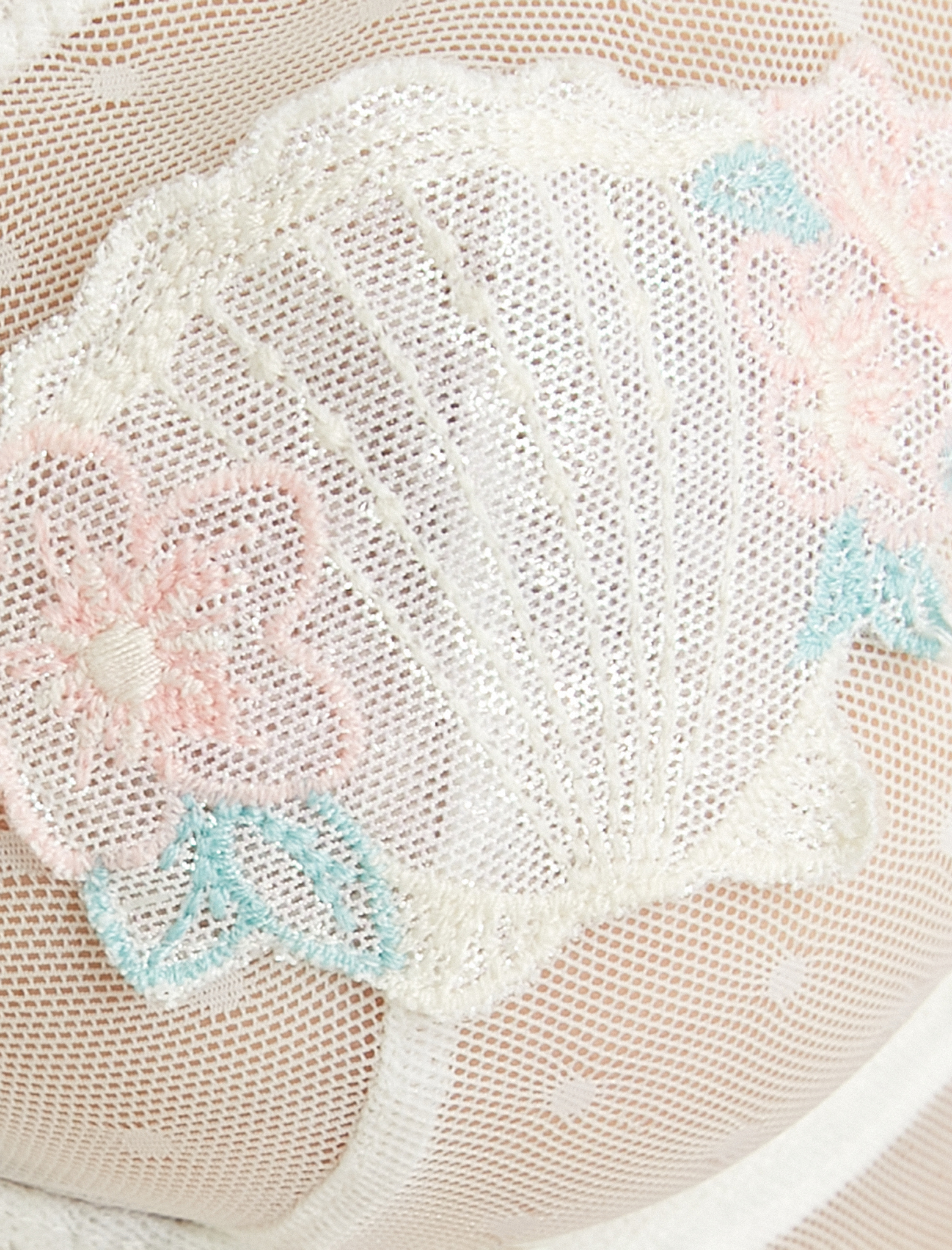   Balenli Sütyen Dolgusuz Fırfırlı Deniz Kabuğu Detaylı