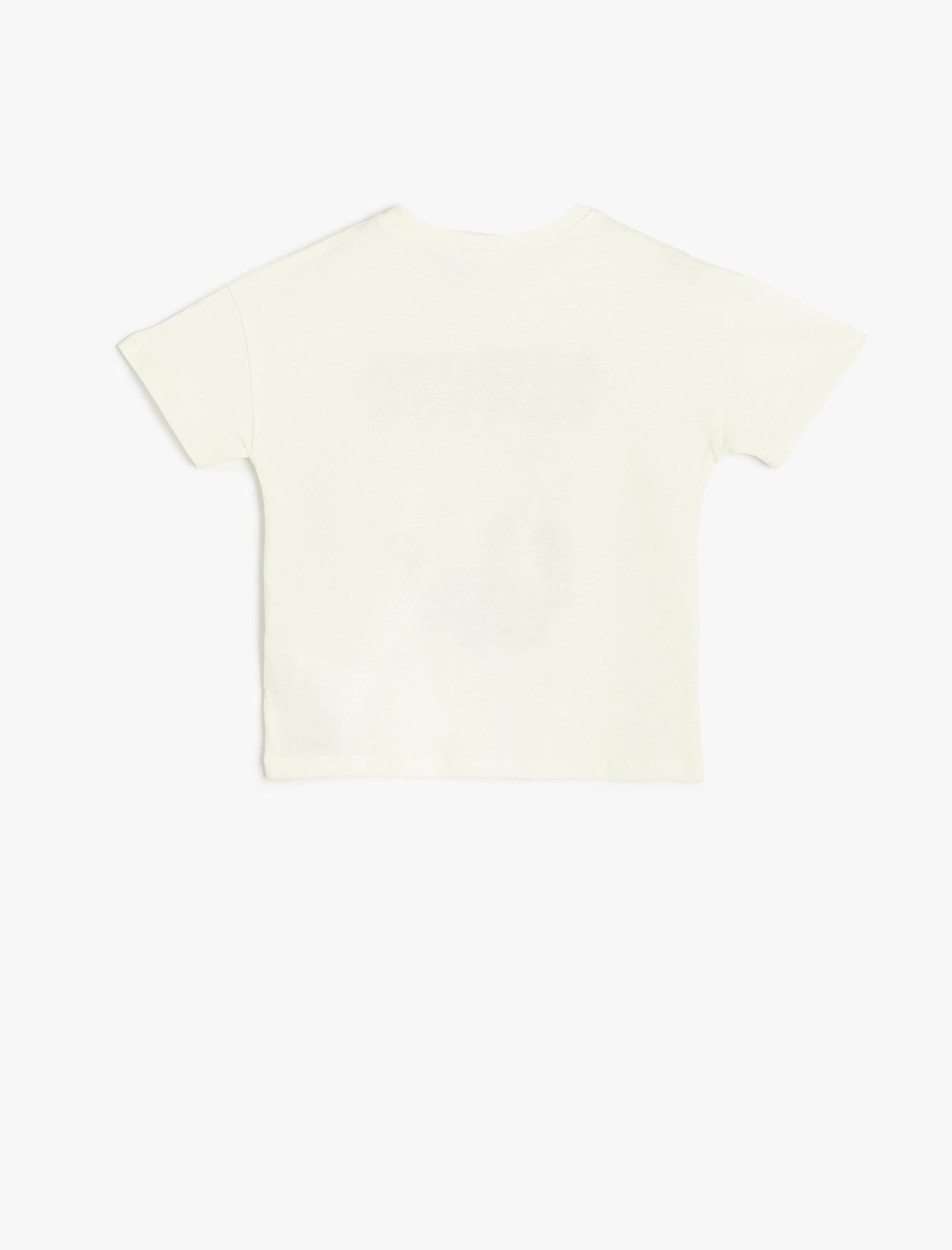  Erkek Bebek Tişört Kısa Kollu Bisiklet Yaka Baskılı Pamuklu