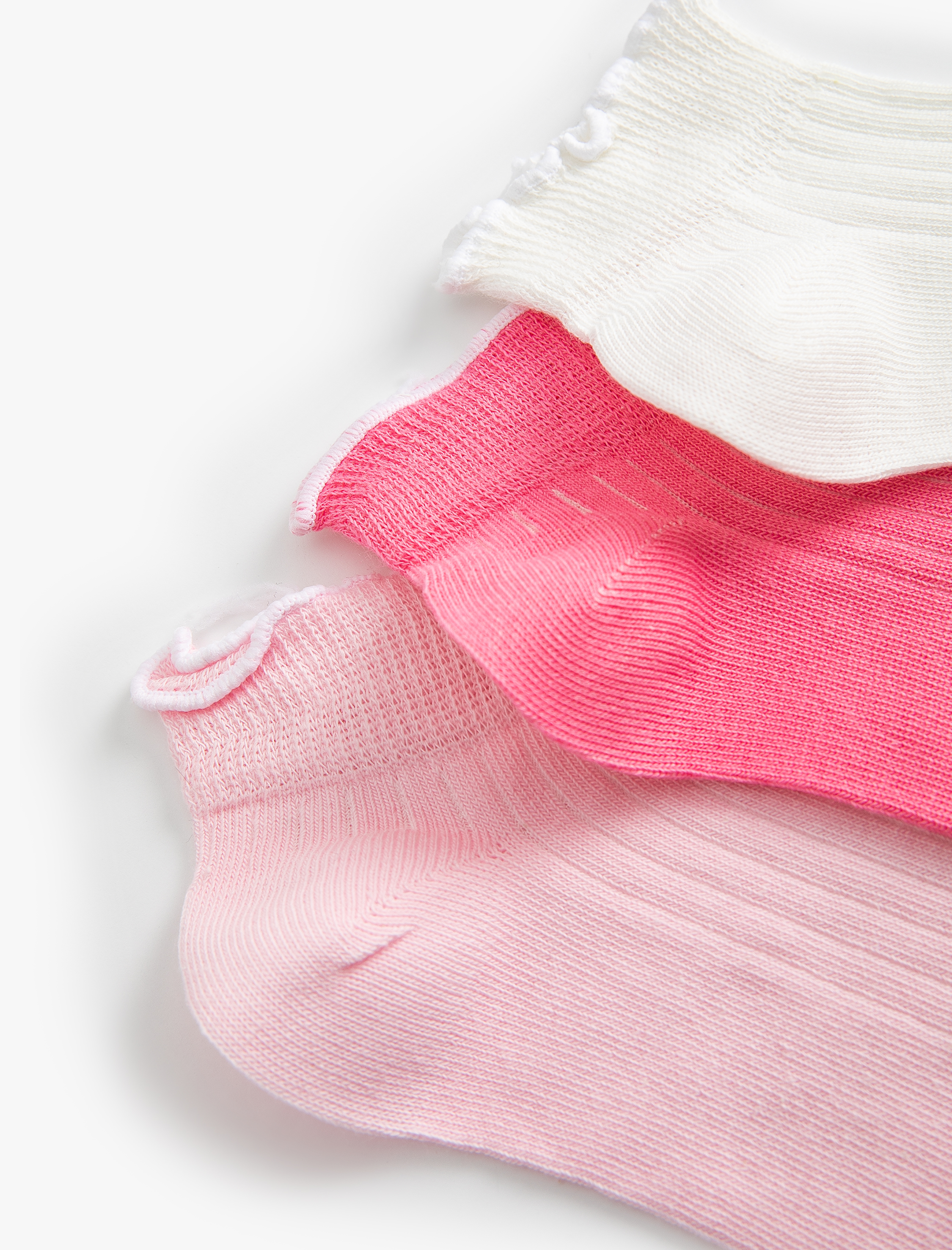  Kız Çocuk 3'lü Basic Çorap Seti