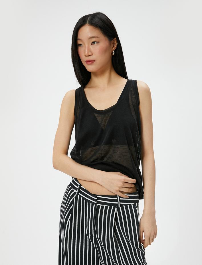  Askılı Atlet U Yaka Standart Kesim