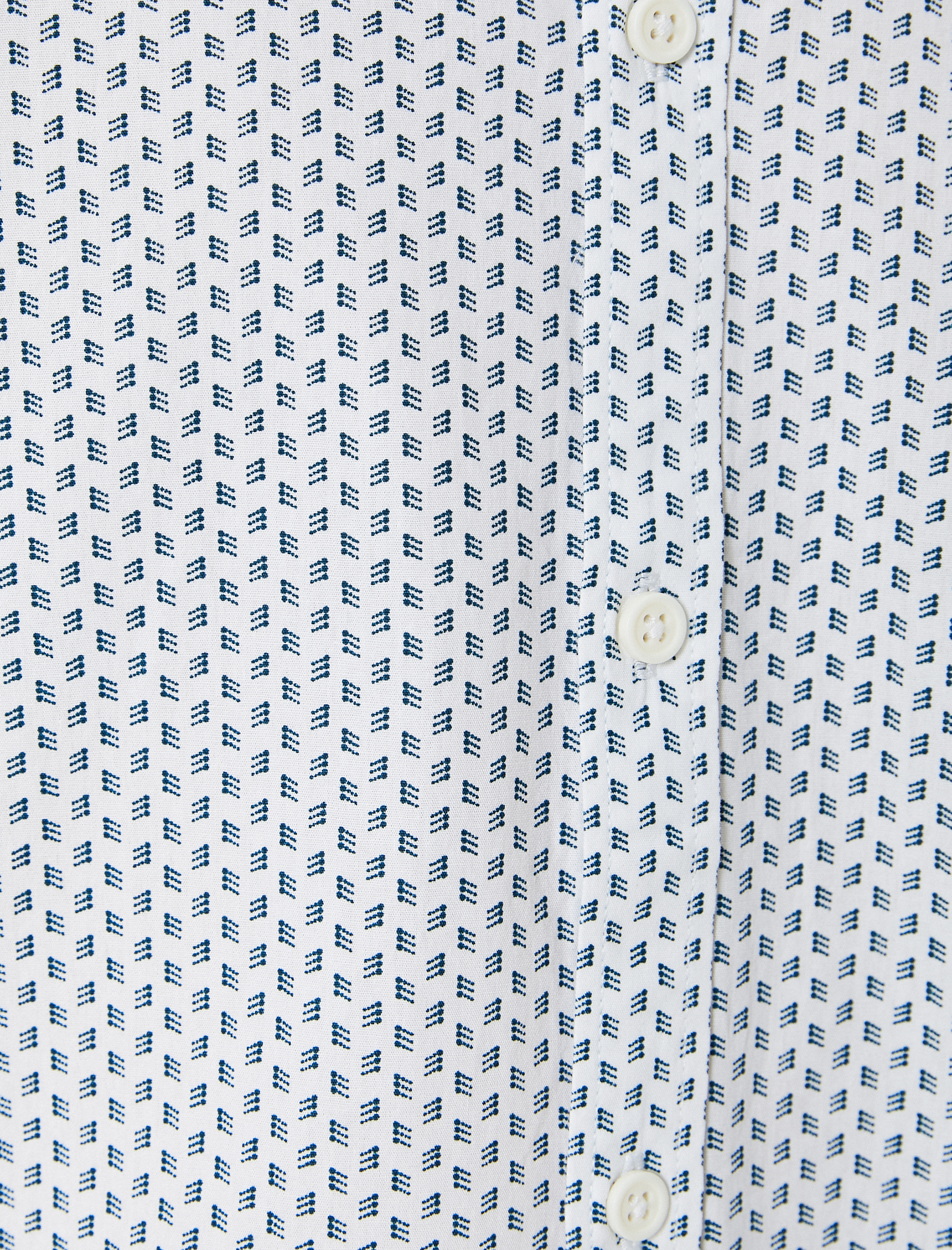   Kısa Kollu Gömlek Minimal Desenli Klasik Yaka Pamuklu Regular Fit