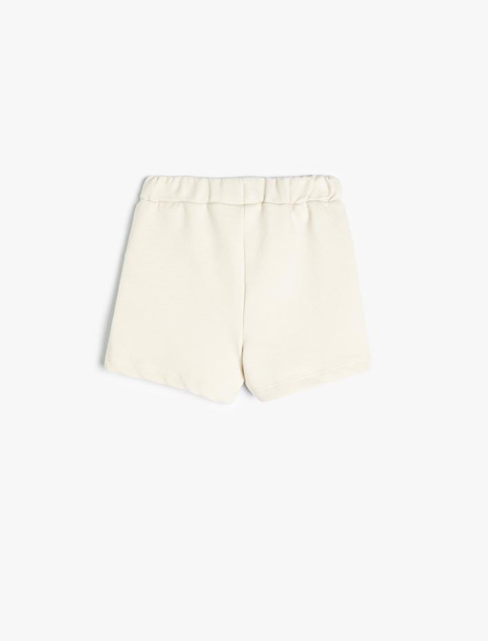 Erkek Bebek Basic Şort Beli Bağlamalı Cep Detaylı