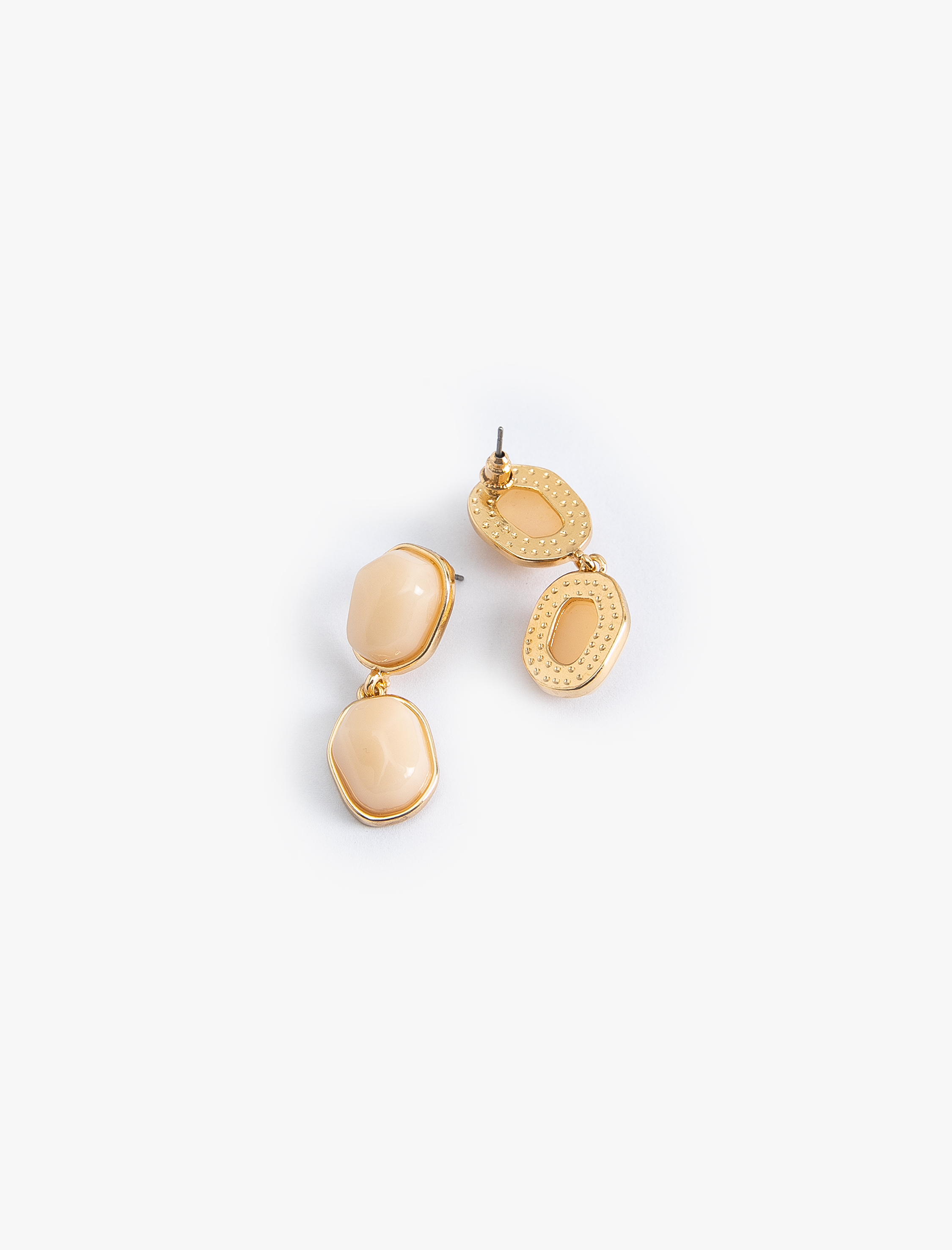  Kadın Taşlı Küpe Çinko Çelik Karışımlı Sallantılı