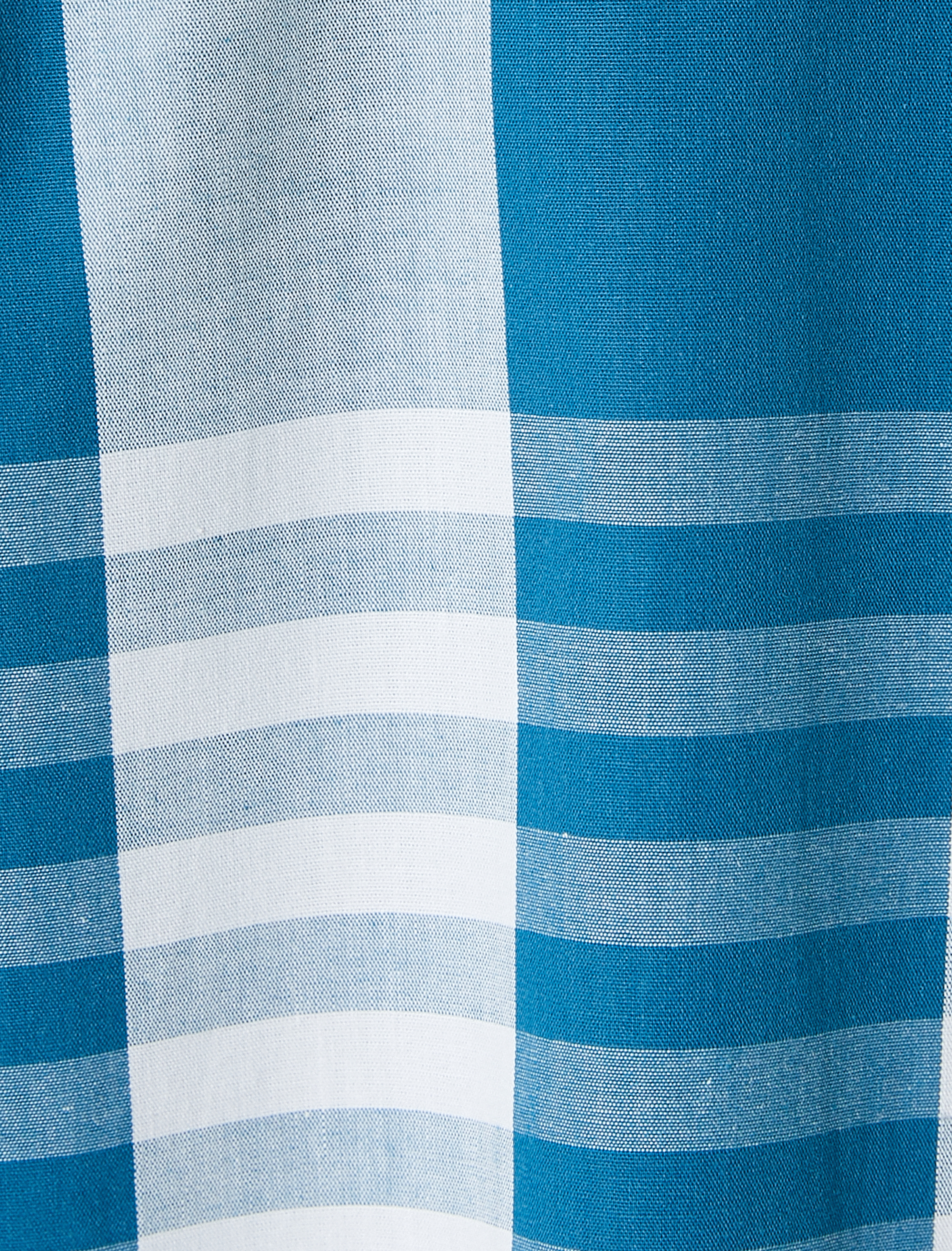   Ekoseli Gömlek Kısa Kollu Klasik Yaka Düğmeli Regular Fit