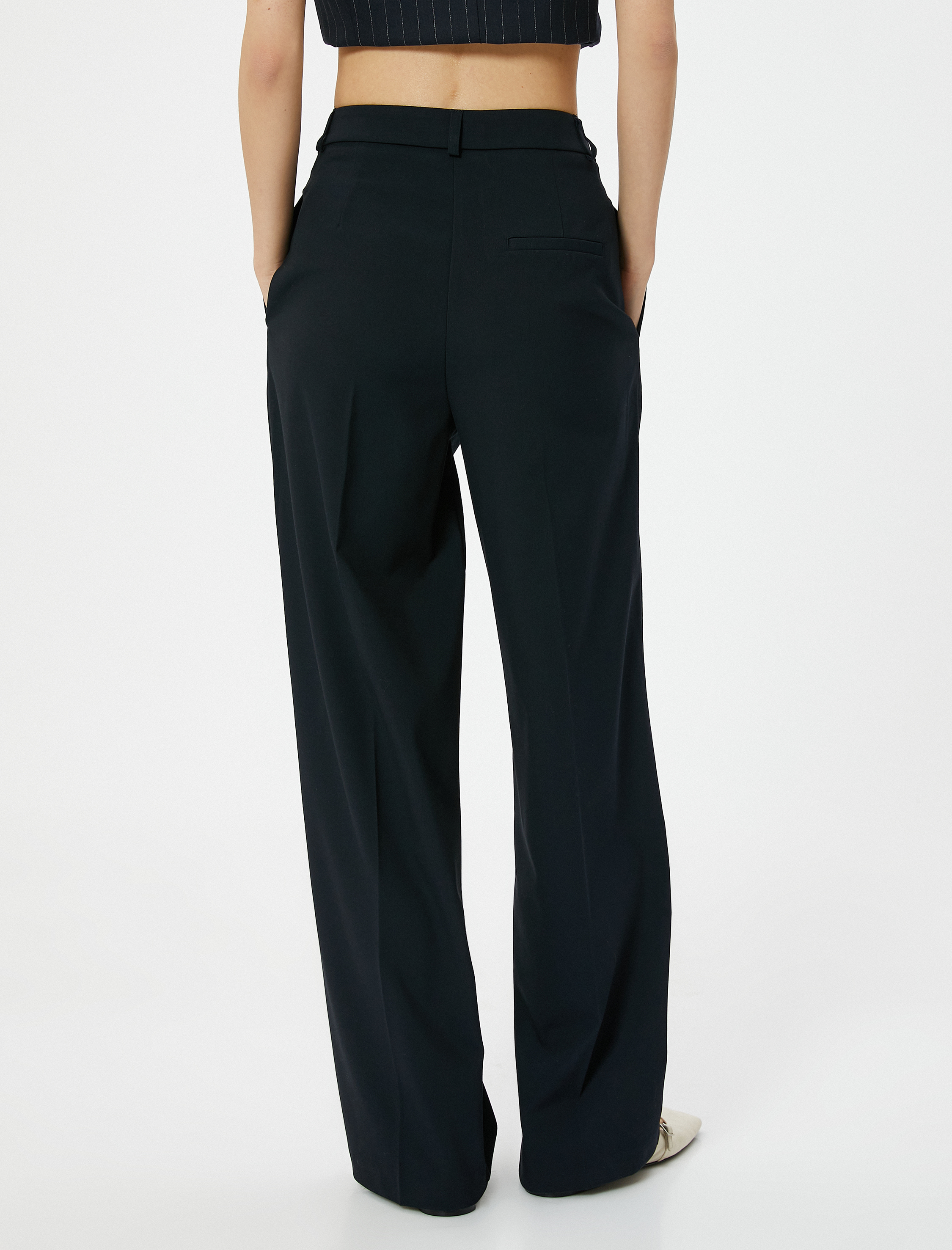   Kumaş Pantolon Pile Detaylı Cepli