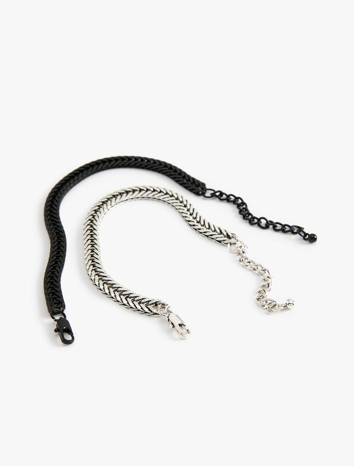 Erkek Zincir Bileklik Seti 2'li