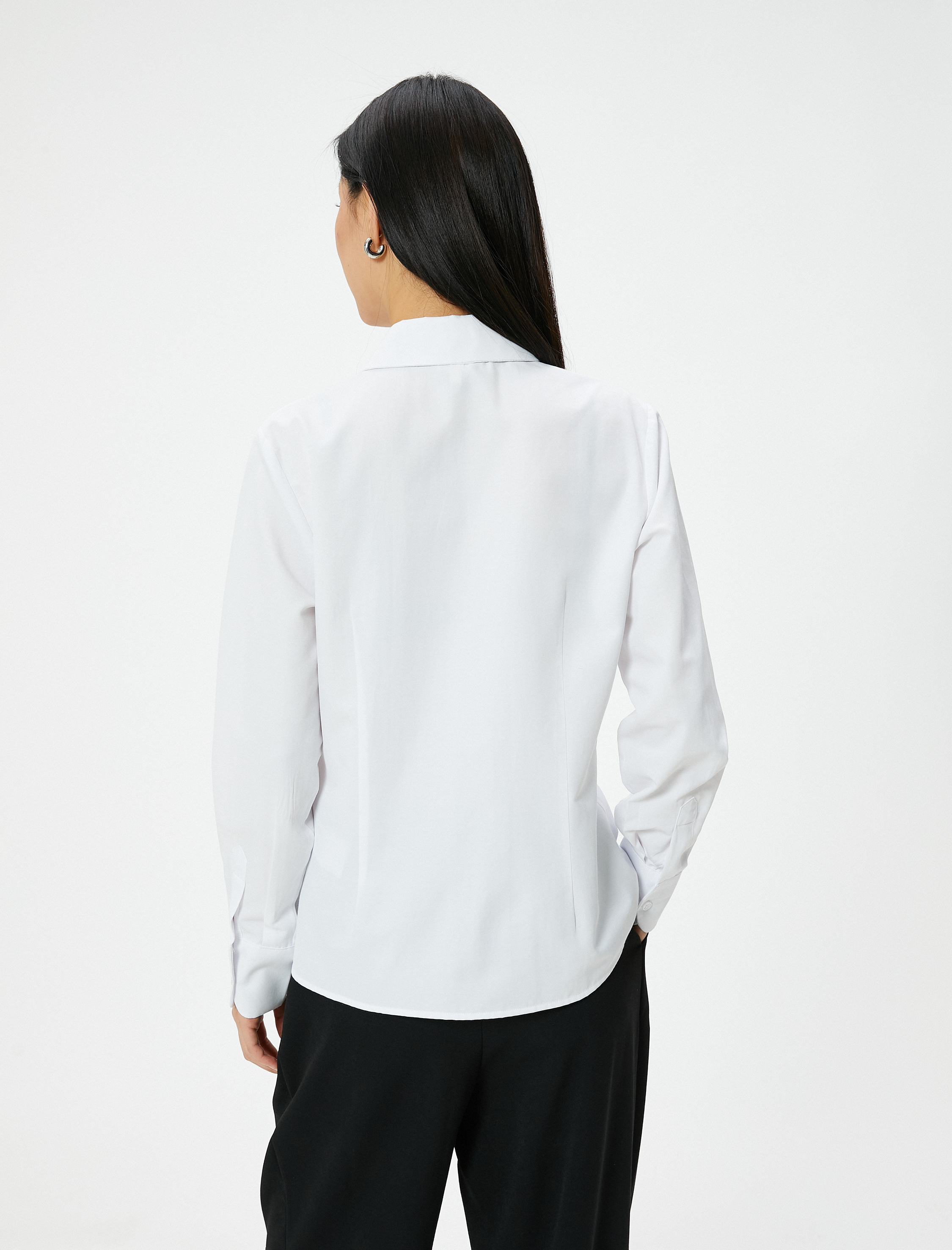   Klasik Gömlek Düğmeli Uzun Kollu Standart Kesim