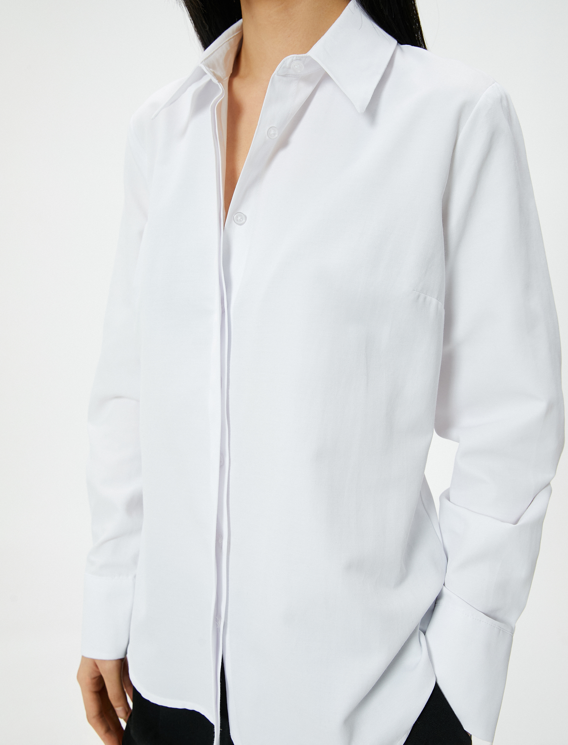   Klasik Gömlek Düğmeli Uzun Kollu Standart Kesim