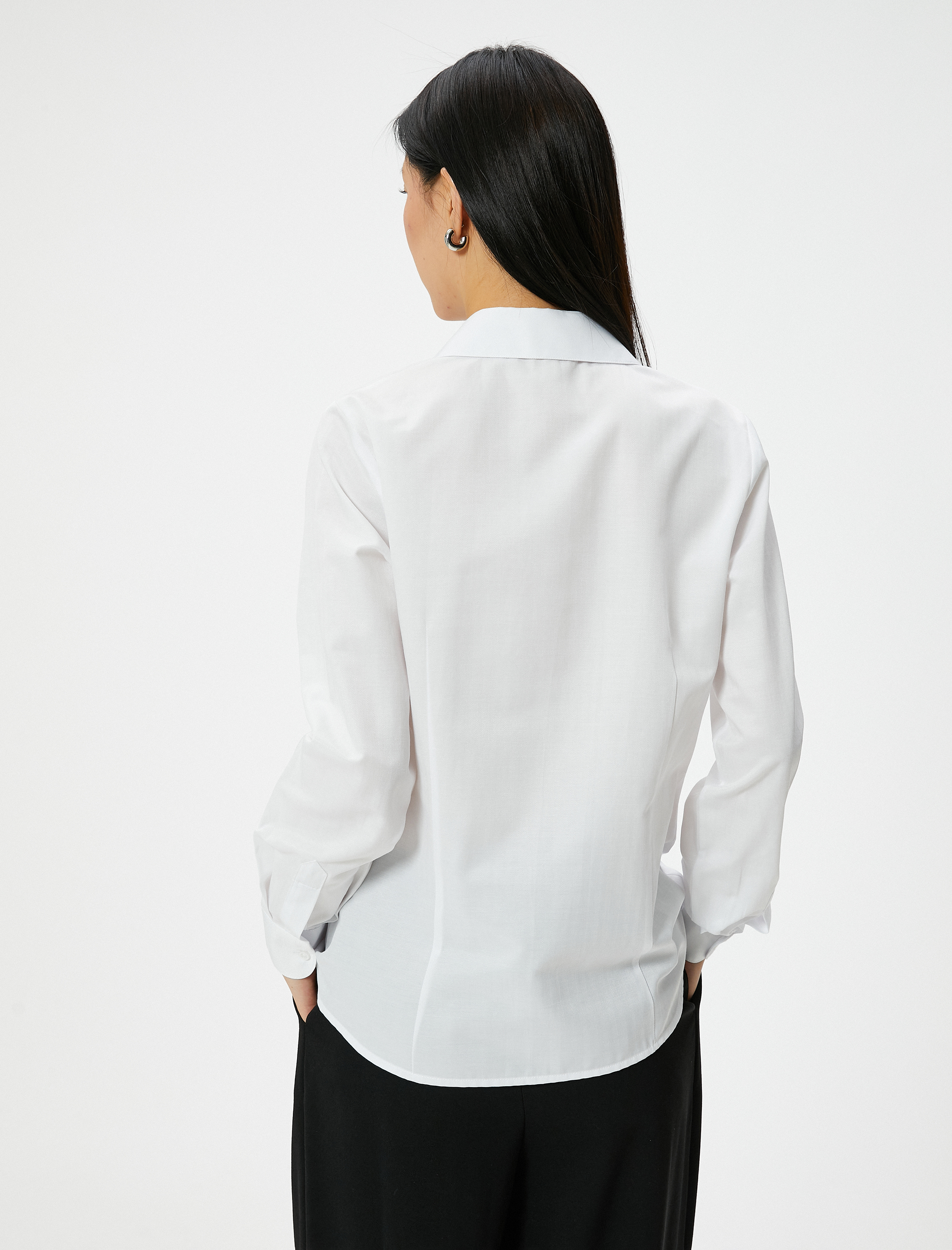   Slim Fit Gömlek Uzun Kollu Düğmeli