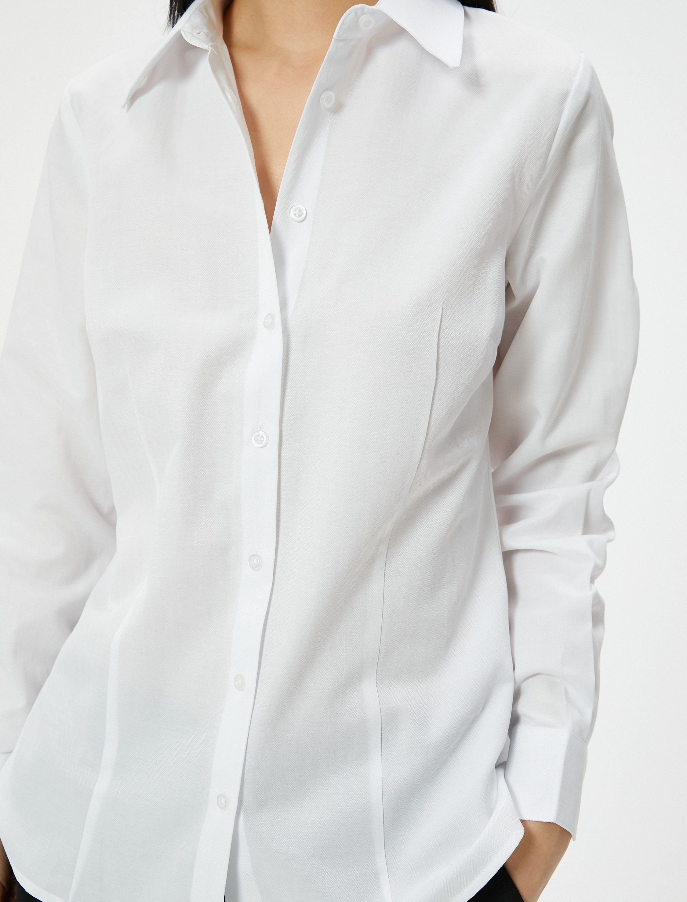   Slim Fit Gömlek Uzun Kollu Düğmeli