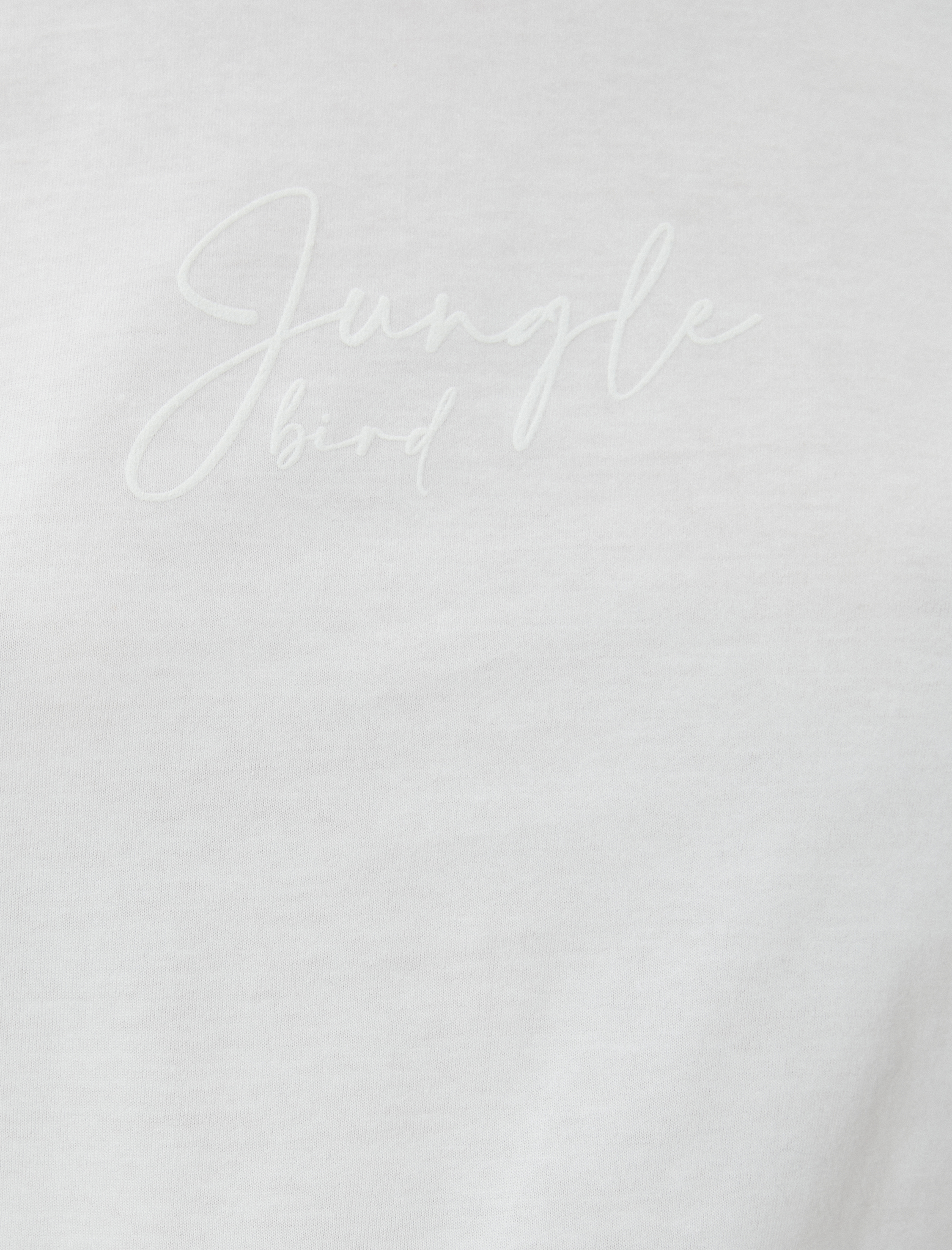   Tişört Slogan Baskılı Bisiklet Yaka Kısa Kollu Pamuklu