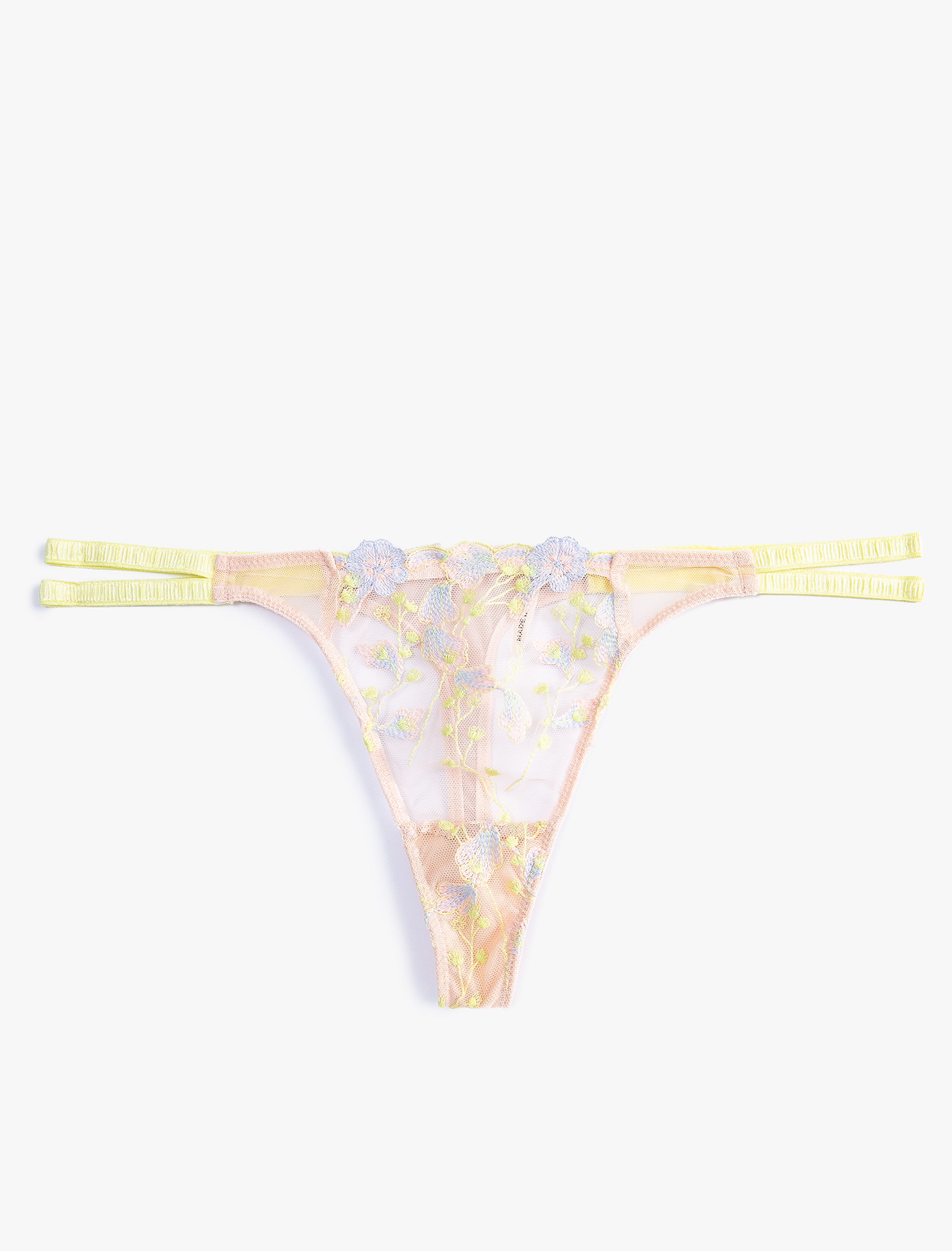   String Külot Çiçekli Dantelli Normal Bel