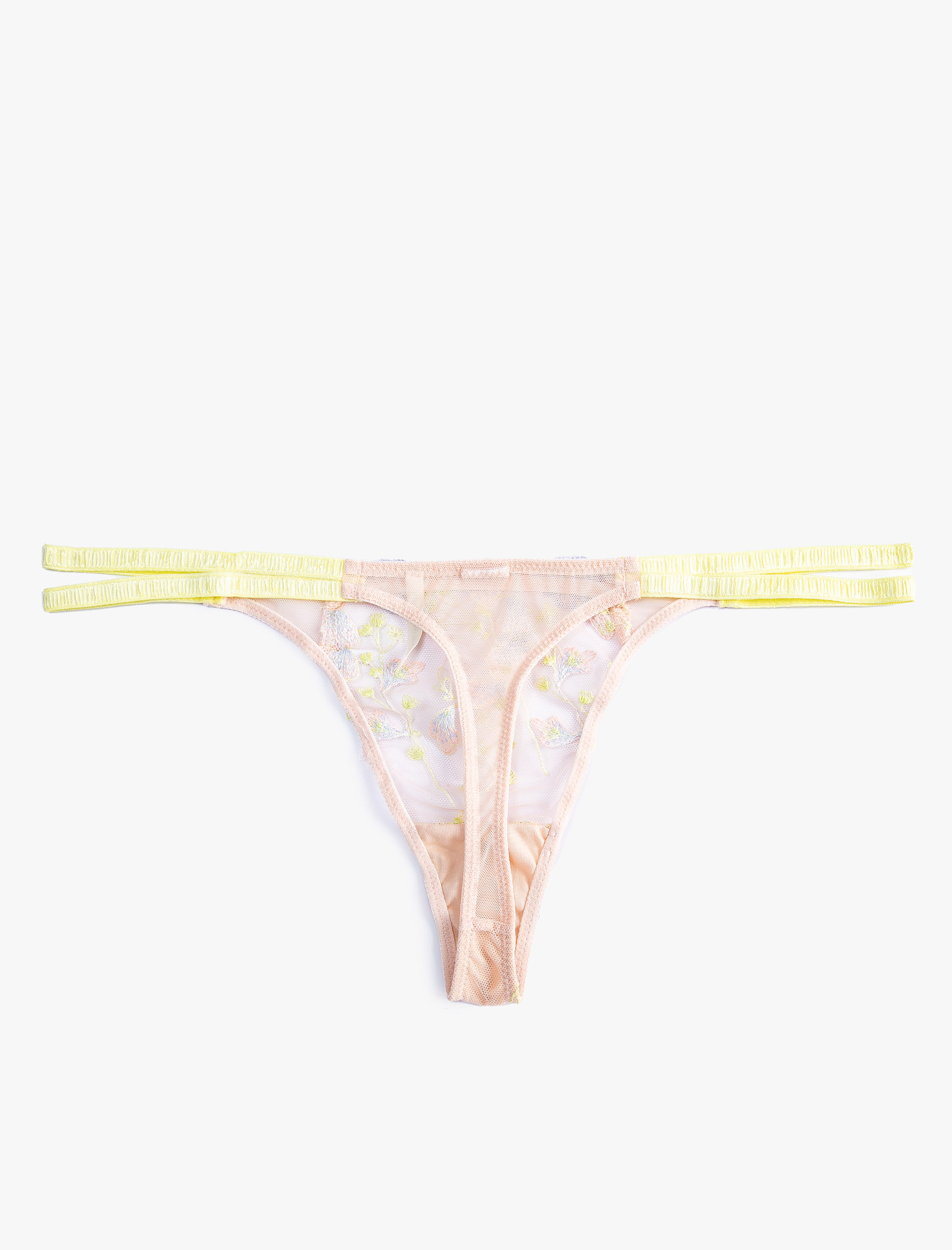   String Külot Çiçekli Dantelli Normal Bel