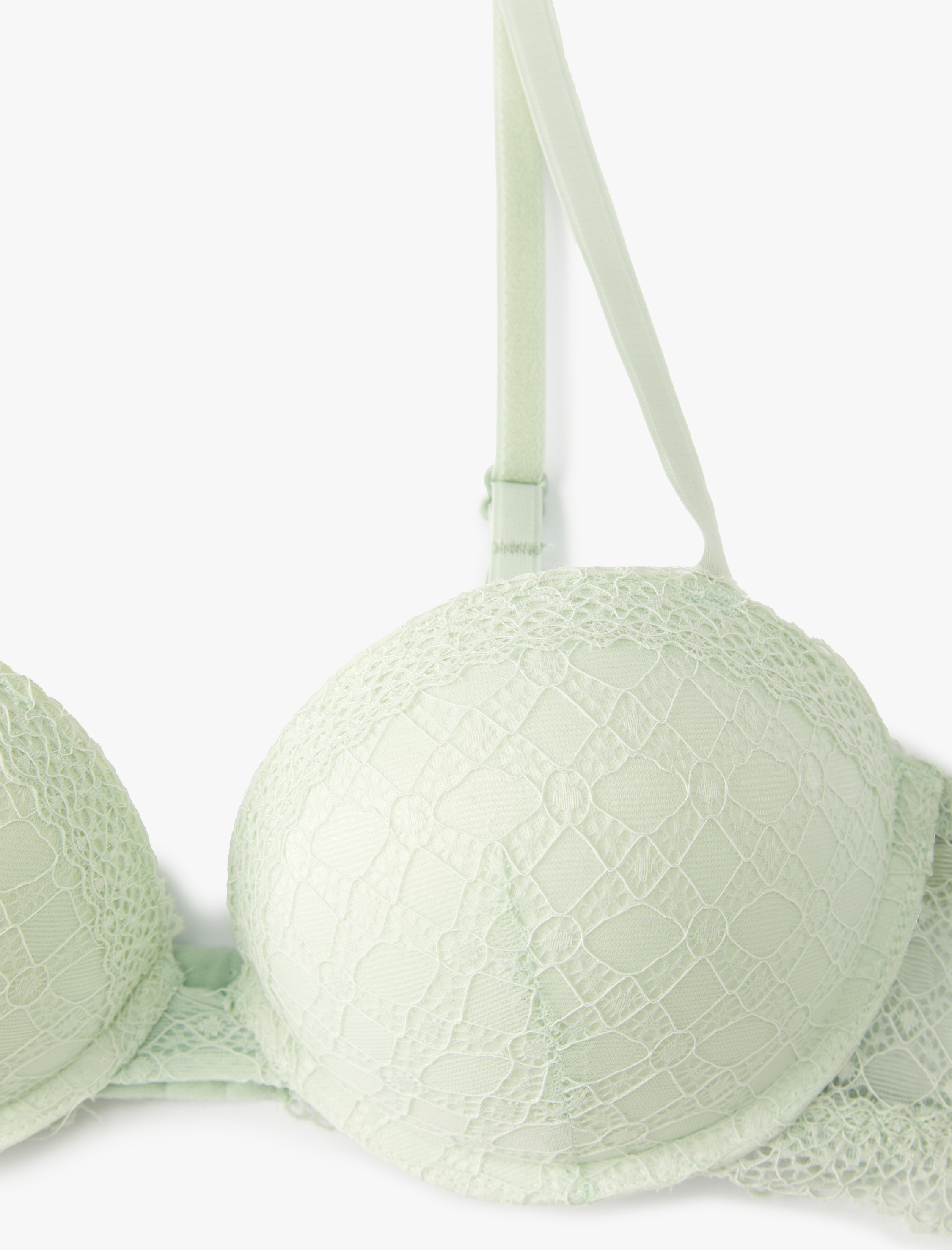   Ekstra Dolgulu Sütyen Balenli Destekli Dantelli