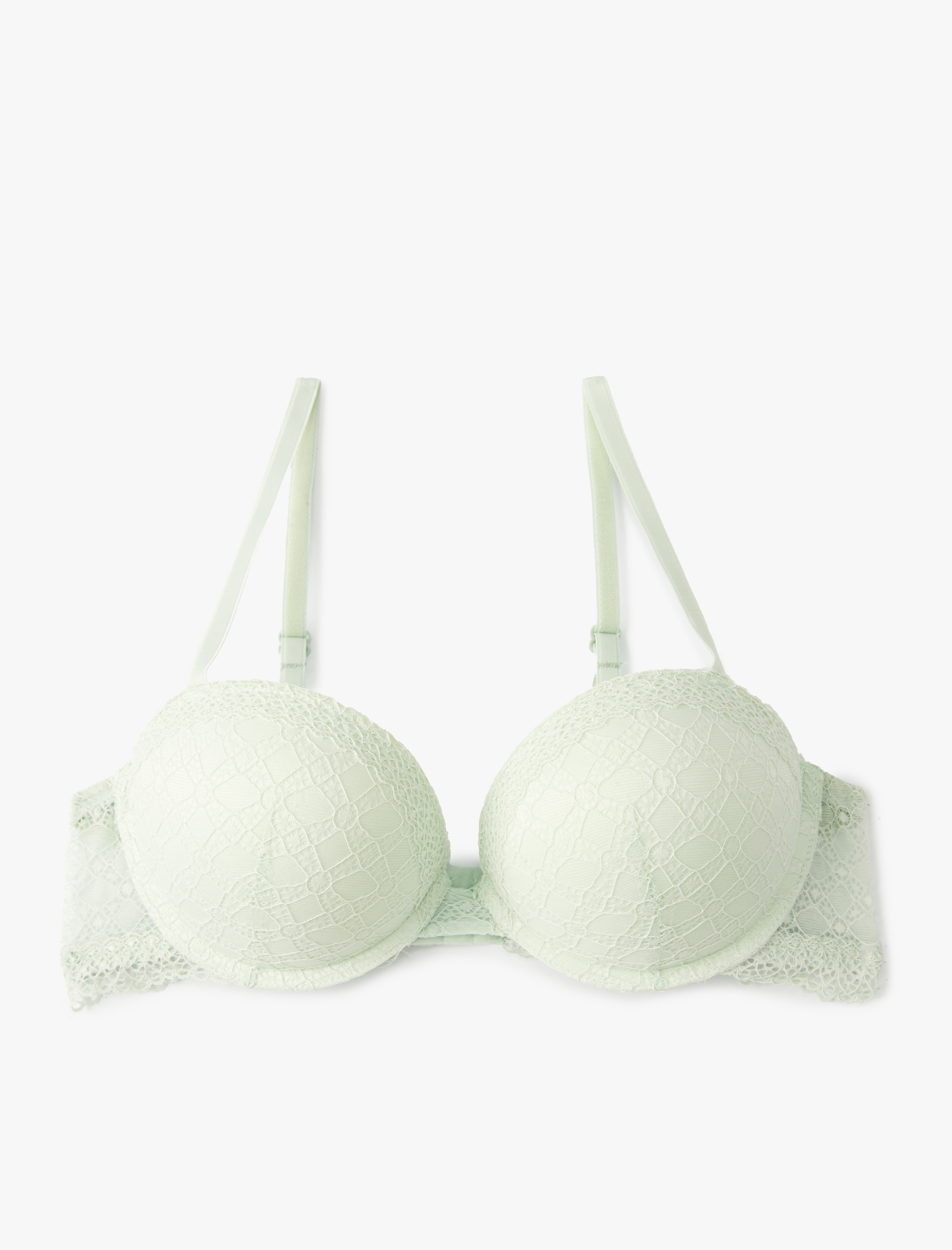   Ekstra Dolgulu Sütyen Balenli Destekli Dantelli