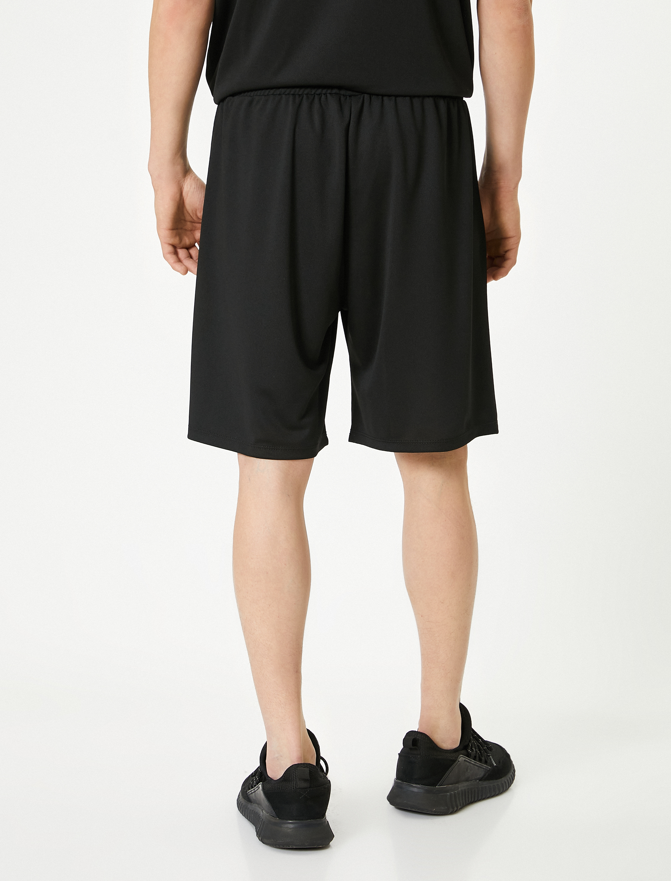   Spor Şort Beli Bağcıklı Cep Detaylı Baskılı