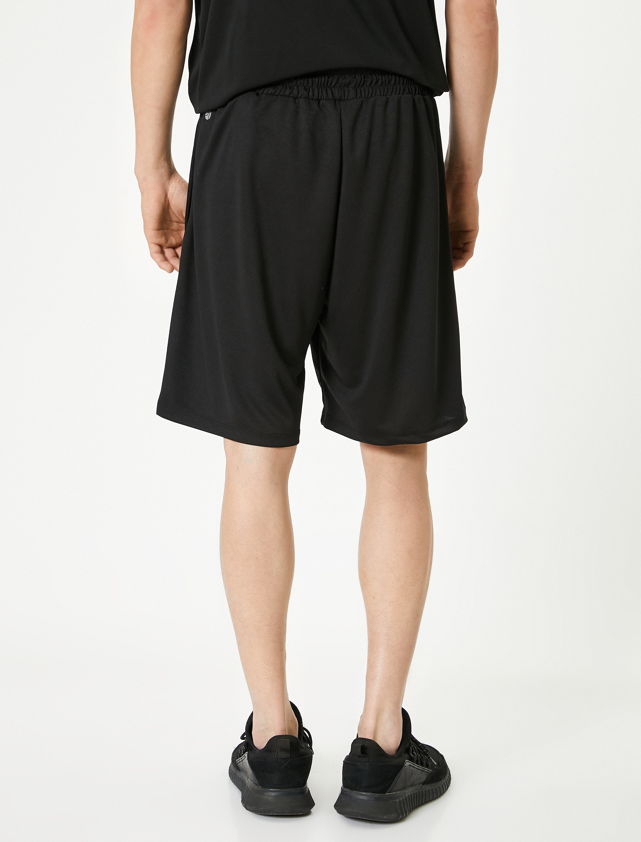   Spor Şort Beli Bağcıklı Baskılı