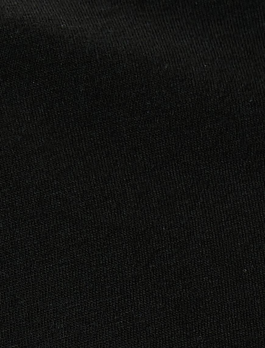   Slogan Baskılı Tişört Bisiklet Yaka Kısa Kollu Pamuklu