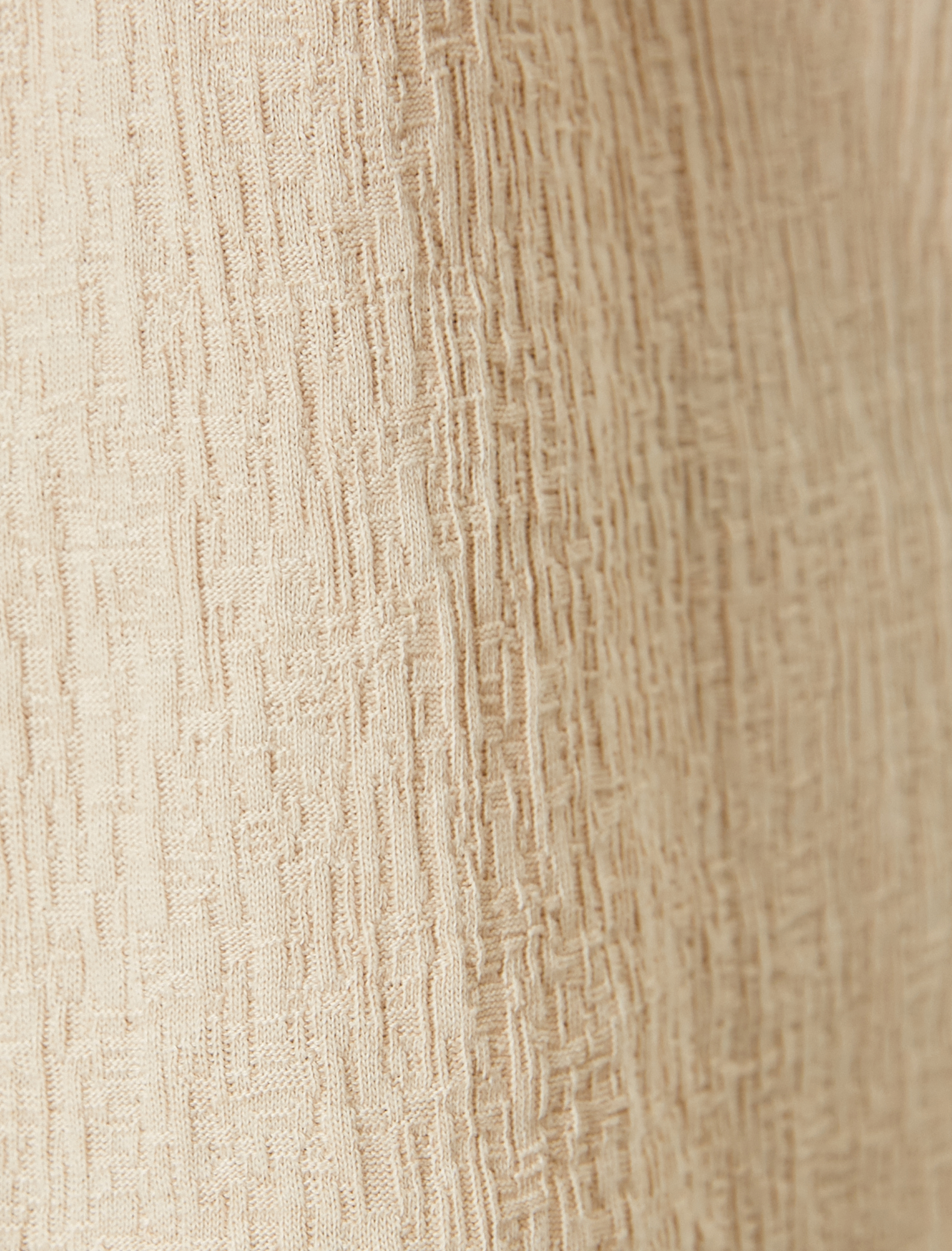   Polo Yaka Tişört Düğmeli Dokulu Pamuklu Kısa Kollu