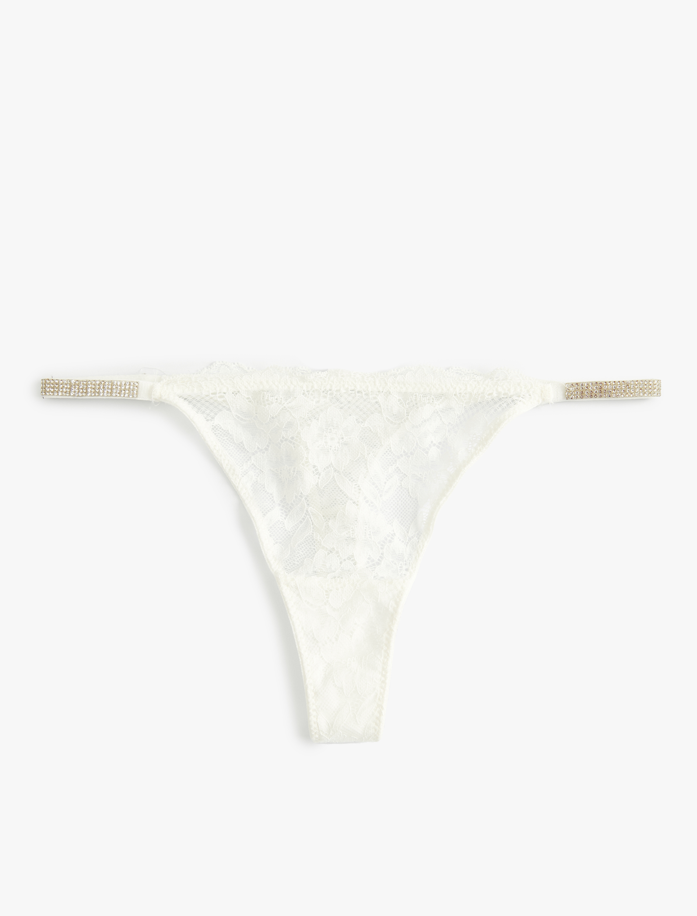   Dantelli String Külot Taşlı Bridal