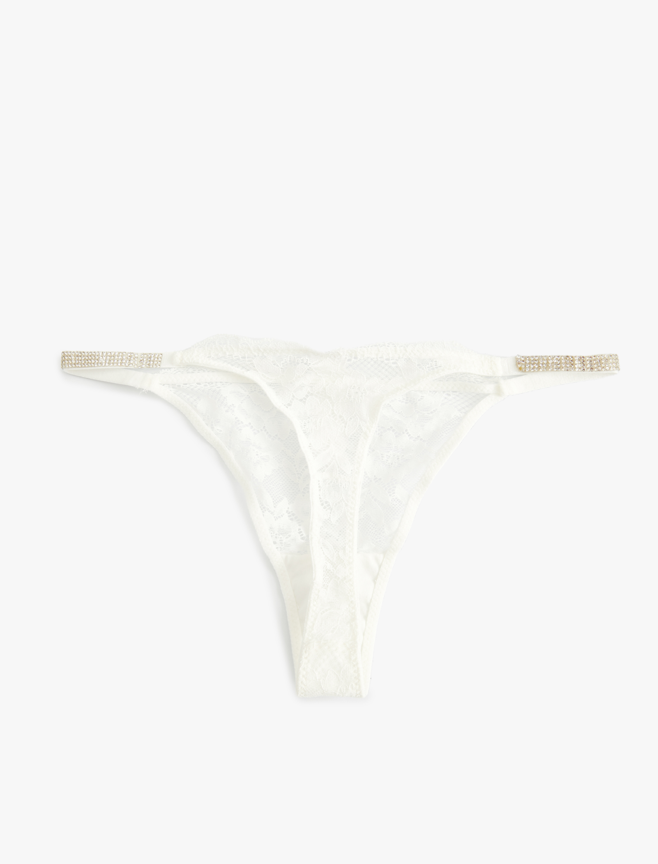   Dantelli String Külot Taşlı Bridal