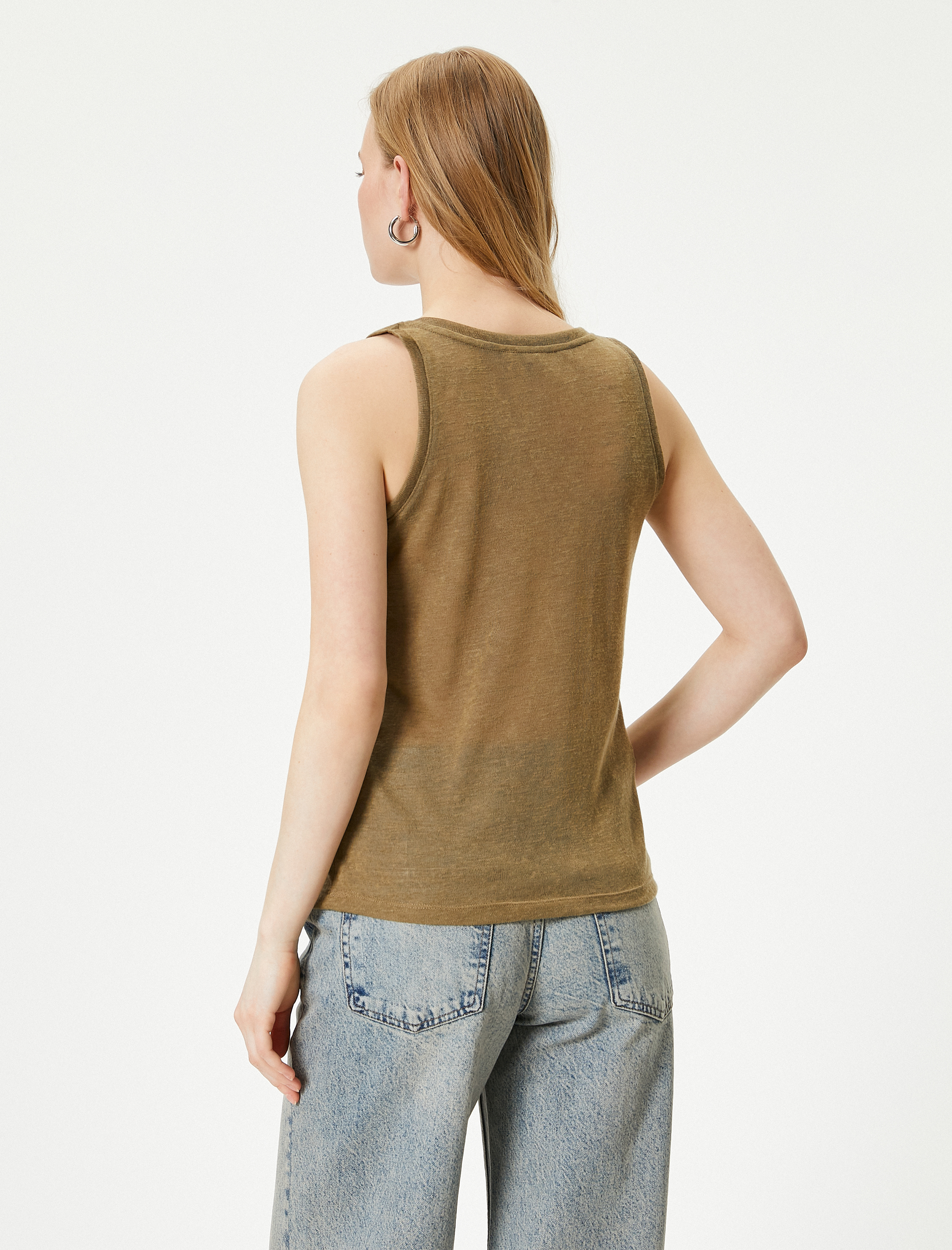   Askılı Atlet U Yaka Standart Kesim