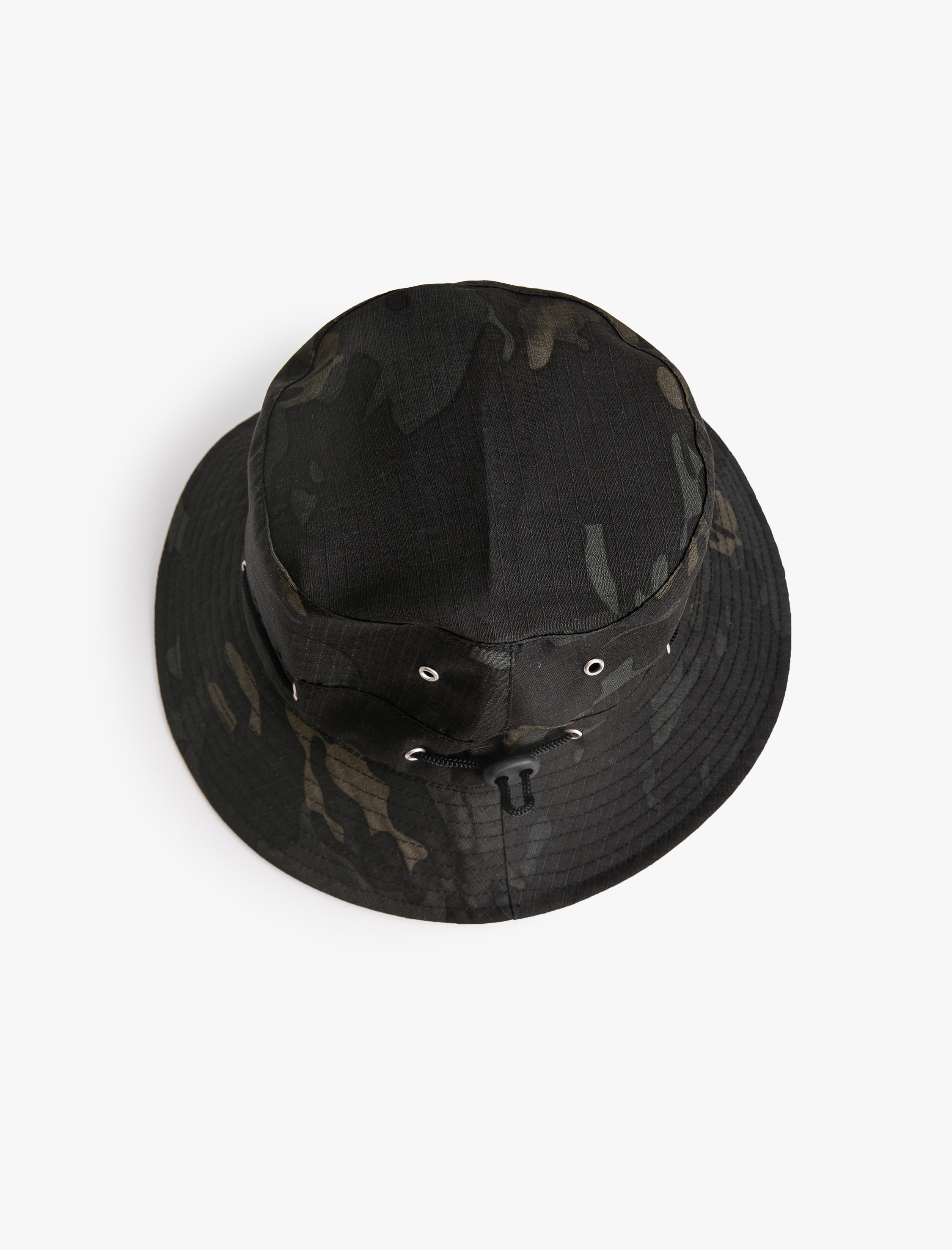  Erkek Bucket Şapka Kamuflaj Desenli Lastik Detaylı