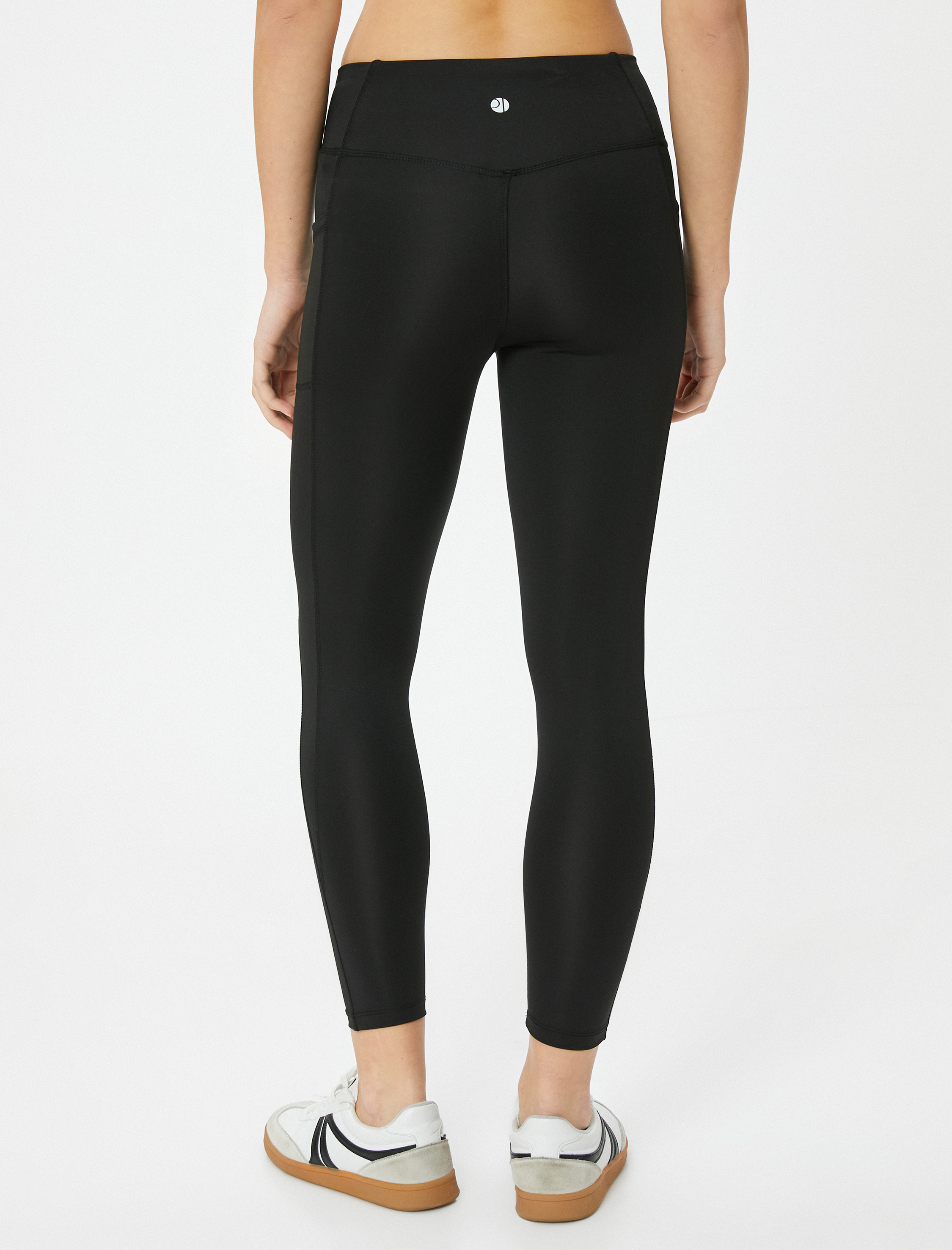   Spor Tayt Cep Detaylı Yüksek Bel Slim Fit