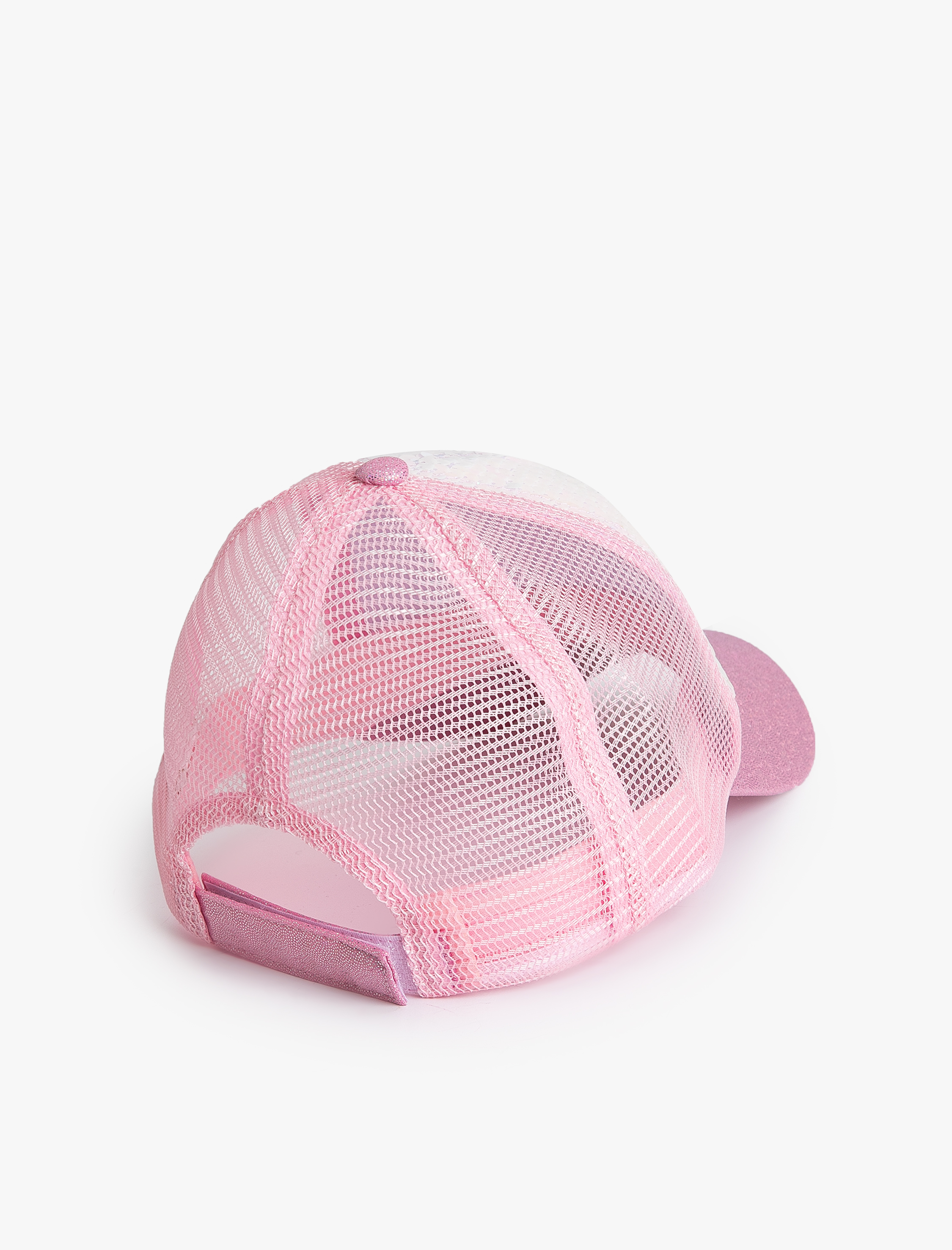 Kız Çocuk Fileli Kep Şapka Pullu Payetli