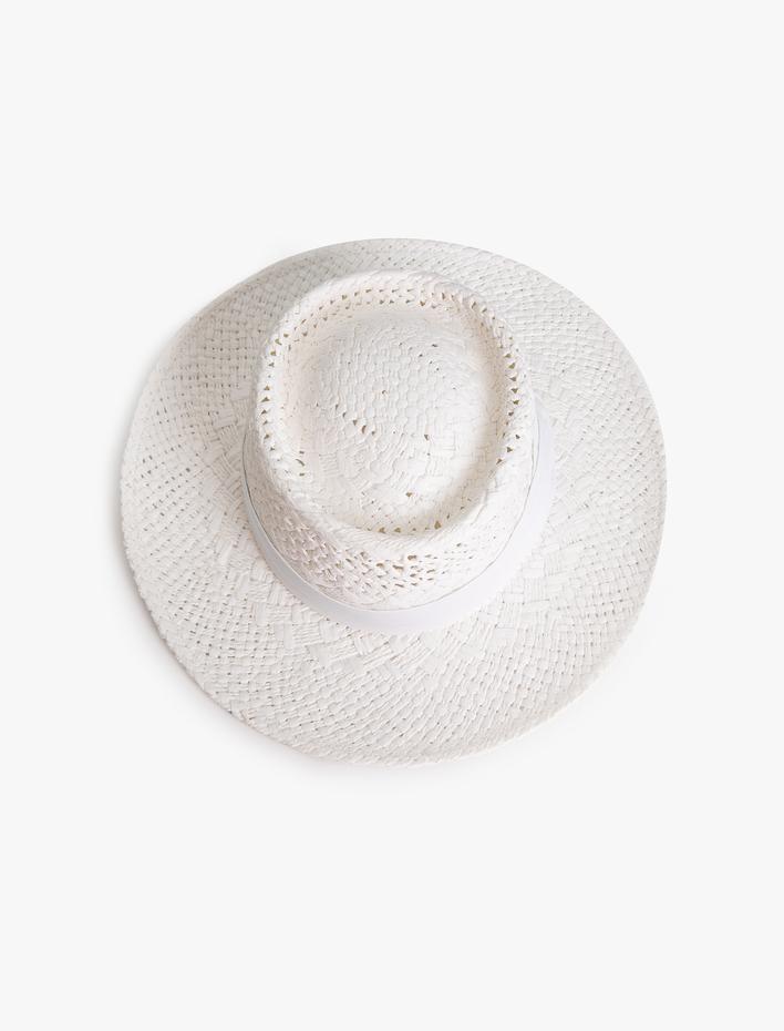 Kadın Hasır Şapka Bant Detaylı - Koton X Sibil Çetinkaya