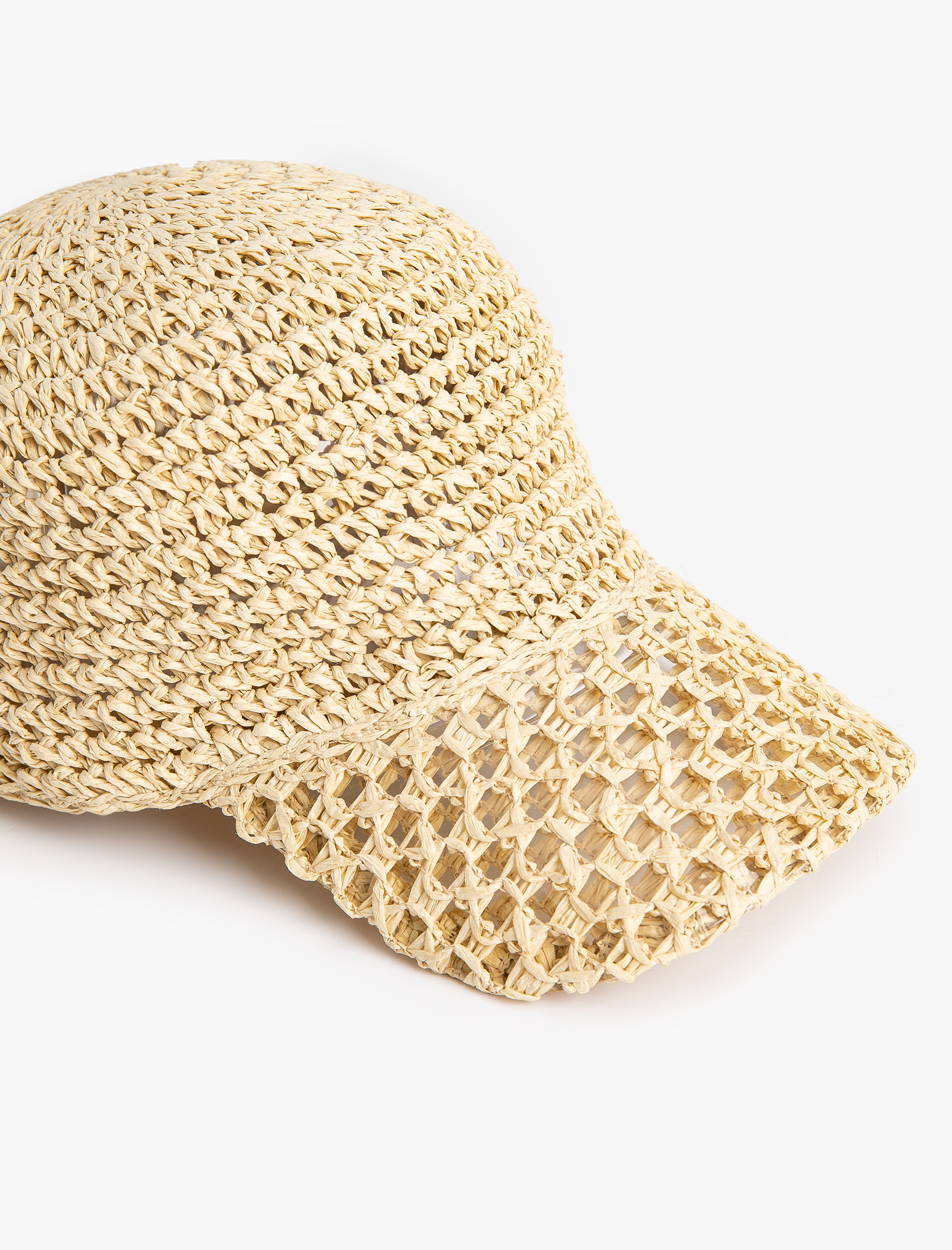  Kadın Hasır Kep Şapka Fiyonk Detaylı