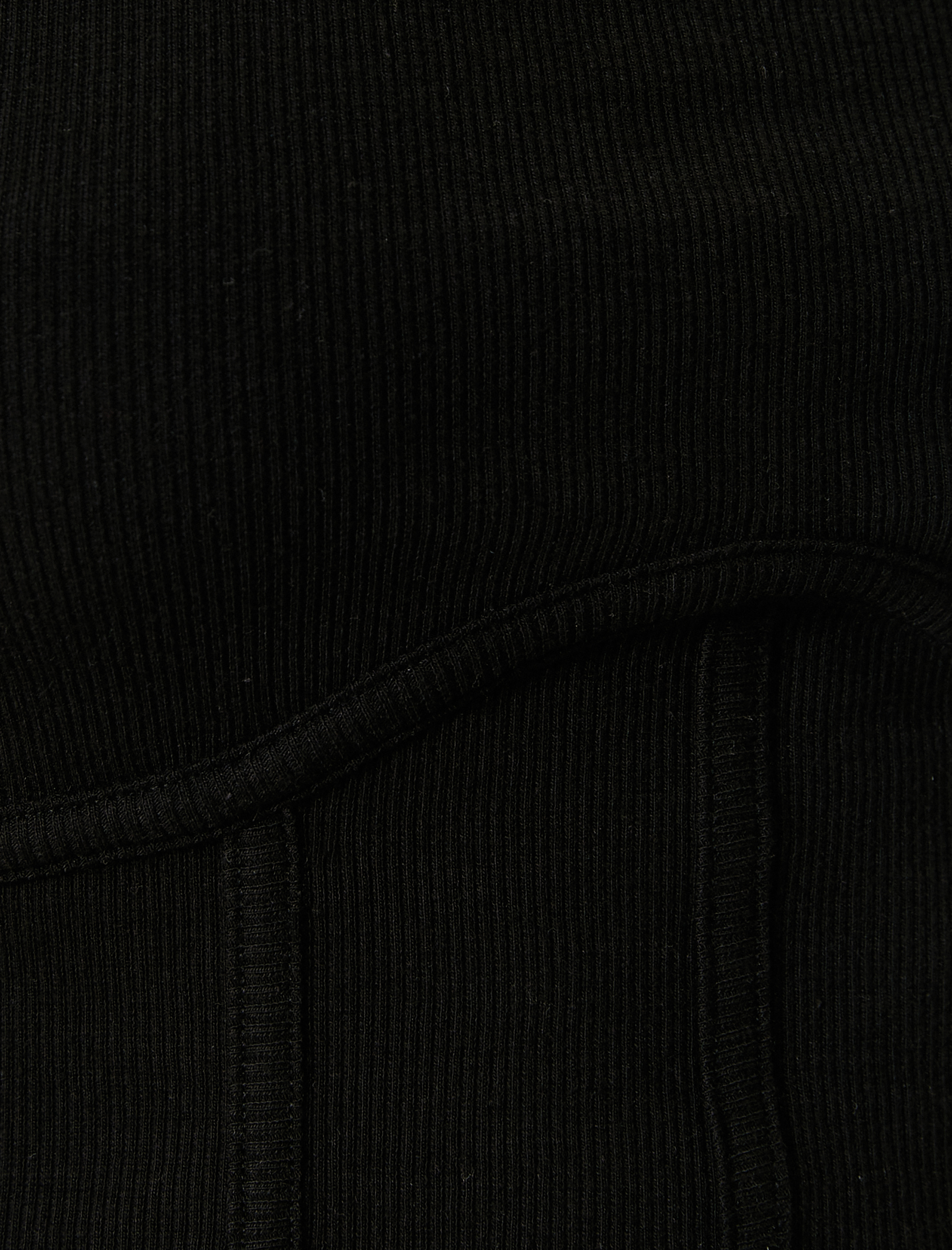   Crop Tişört Pamuklu Korse Detaylı Bisiklet Yaka Kısa Kollu