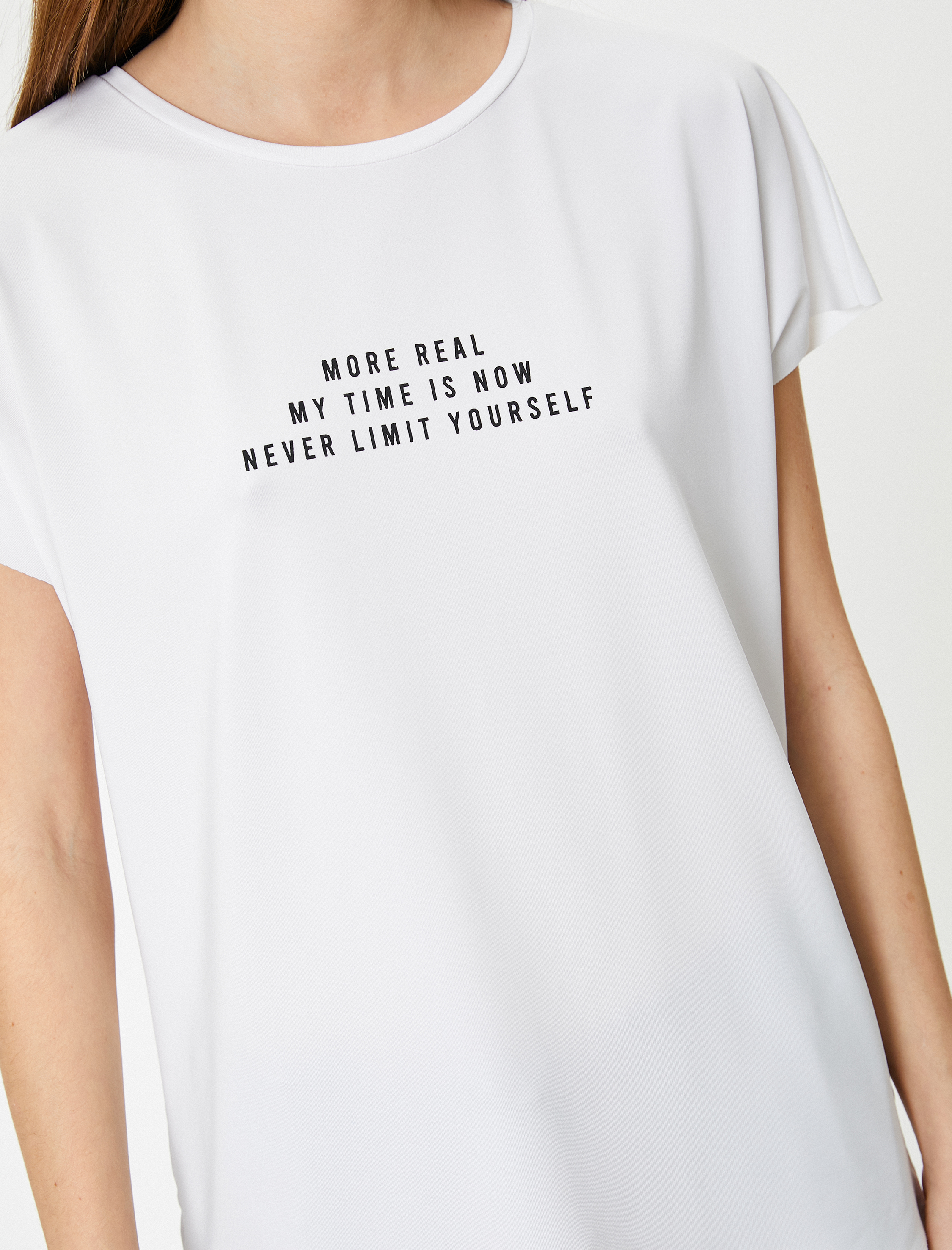   Baskılı Spor Tişört Kısa Kollu Bisiklet Yaka Rahat Kalıp